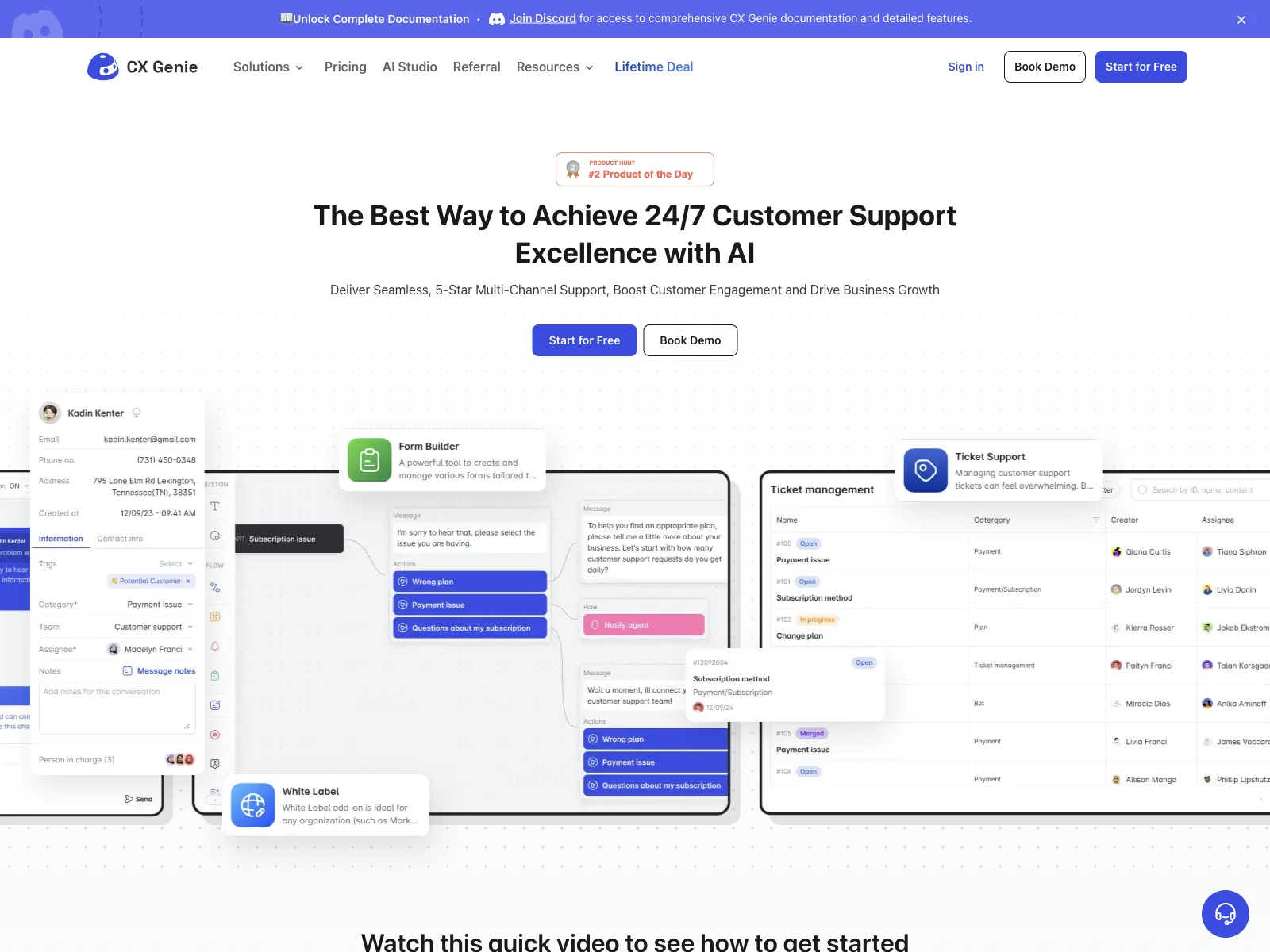 CX Genie: Achieve 24/7 Customer Support Excellence with AI