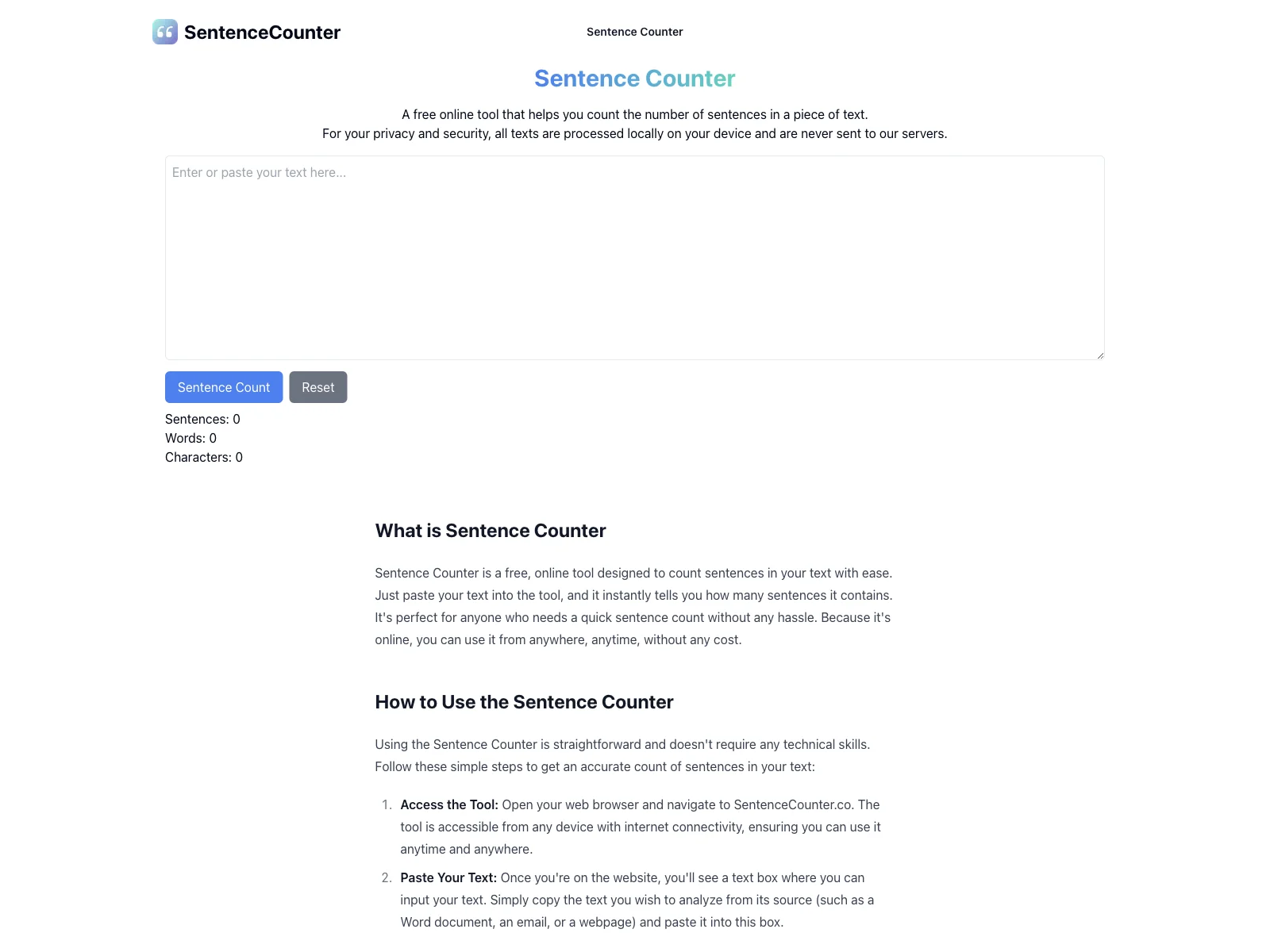 SentenceCounter: Accurate Sentence Counting for Enhanced Writing