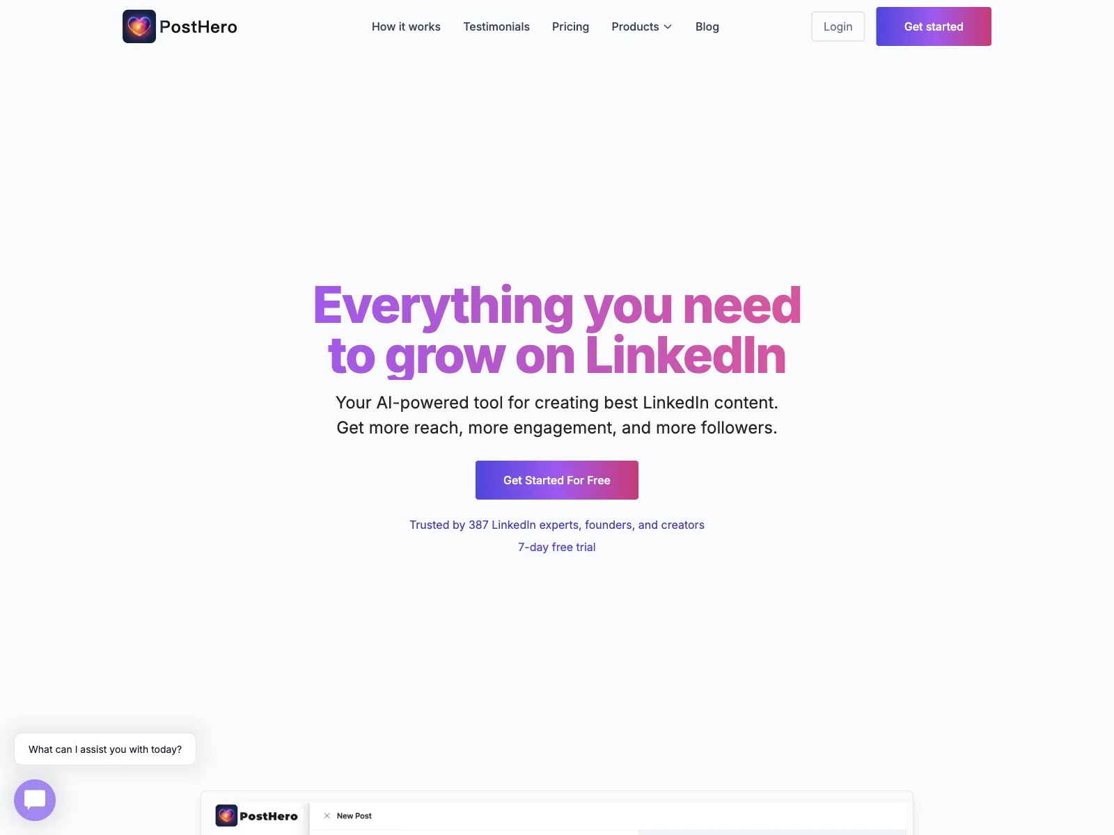 PostHero: Boost Your LinkedIn Reach with AI-Powered Content