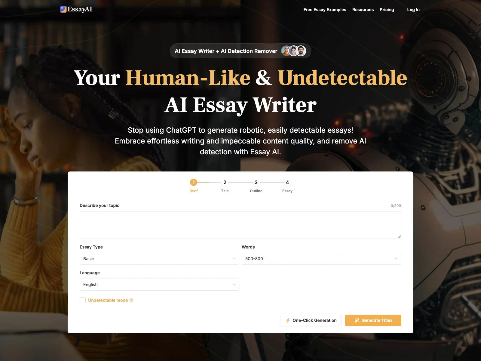 Essay AI: The Ultimate AI Essay Writer for Undetectable Essays