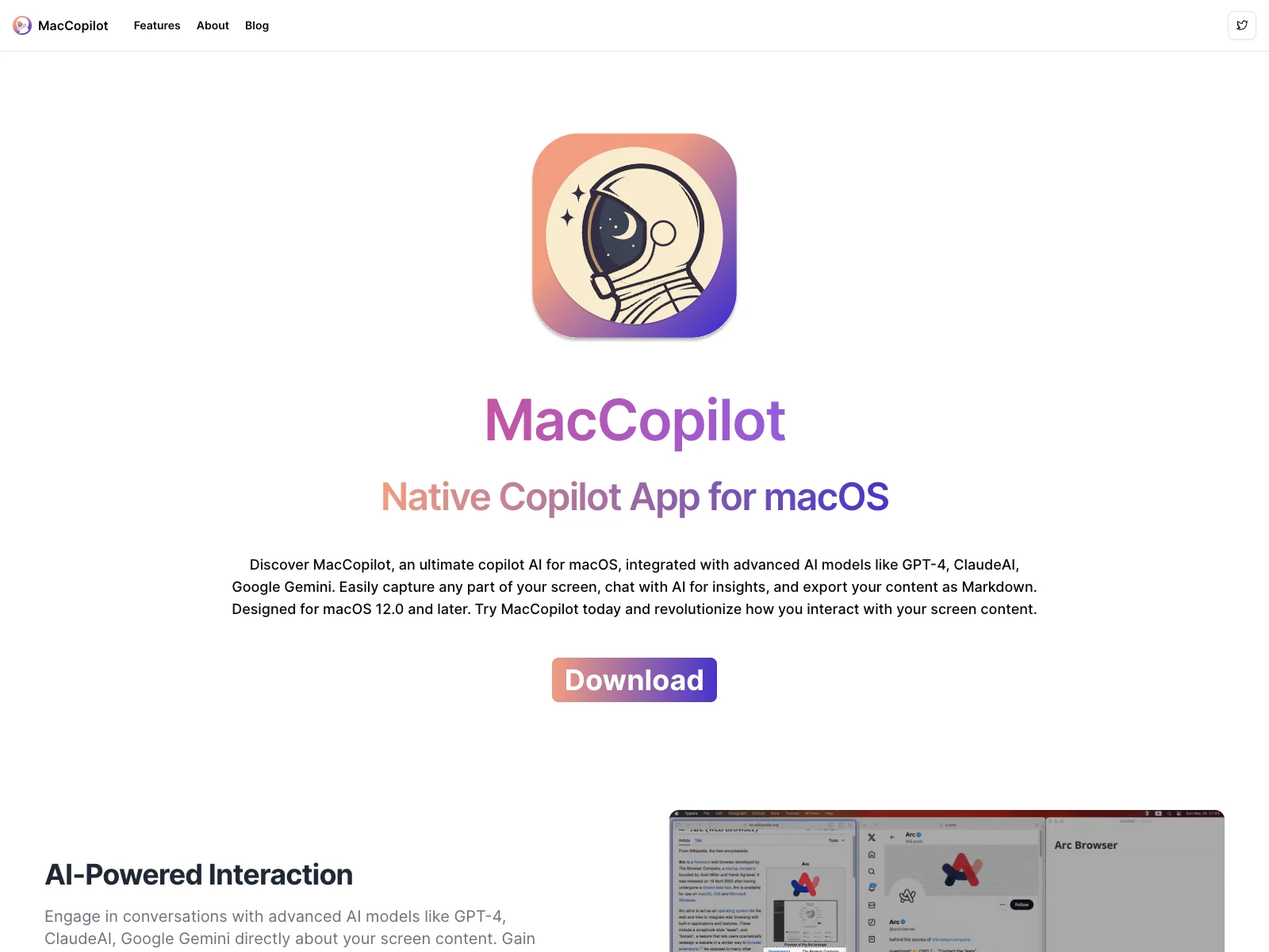 MacCopilot - Empowering macOS with Advanced AI