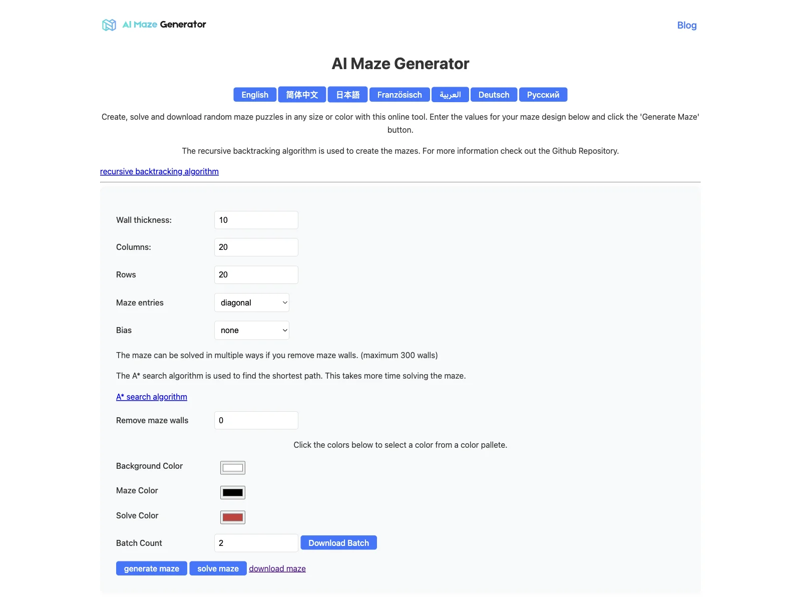 AI Maze Generator: Customizable Mazes for Endless Fun