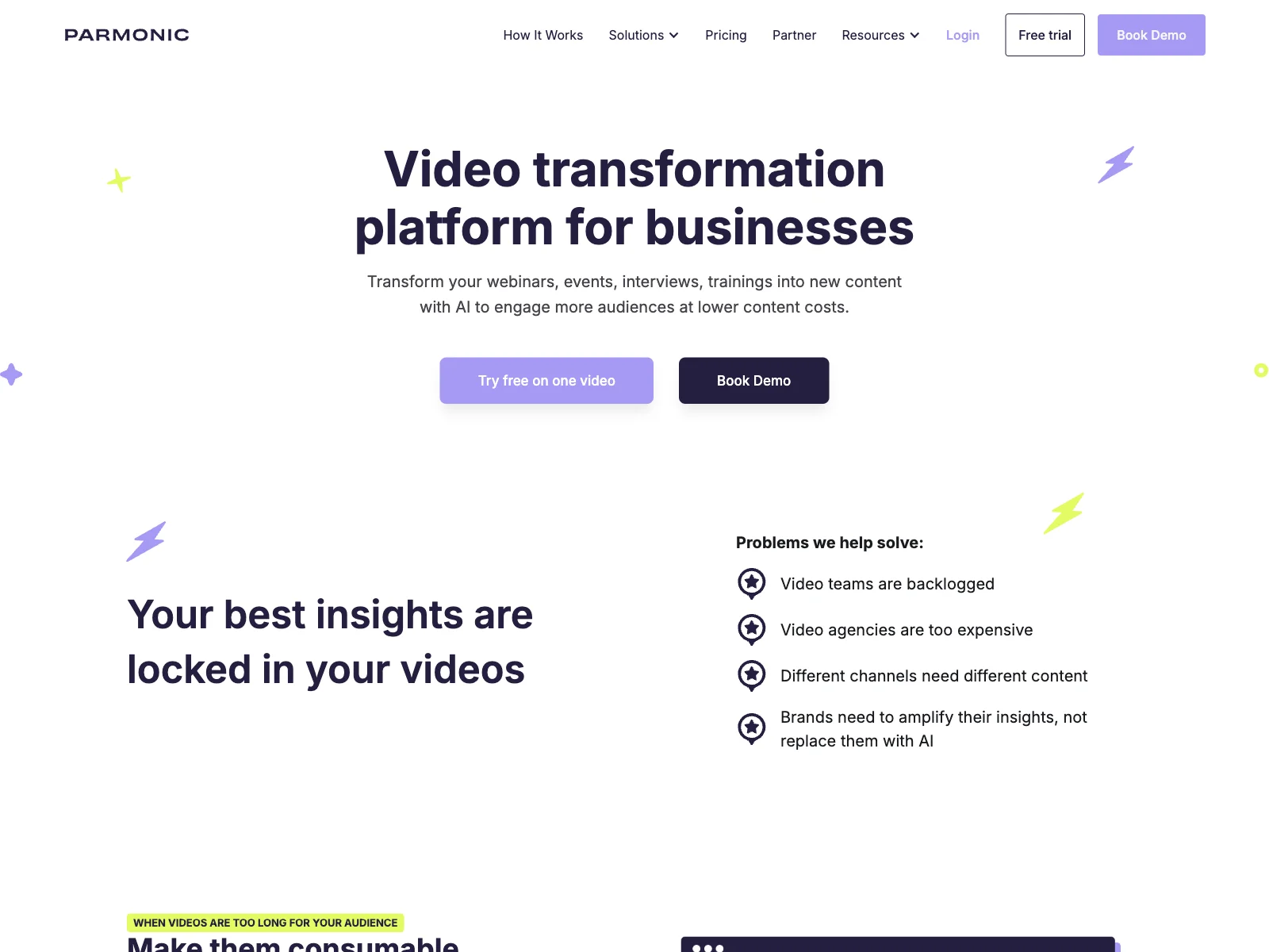 Parmonic: Transform Long Videos into Engaging Content