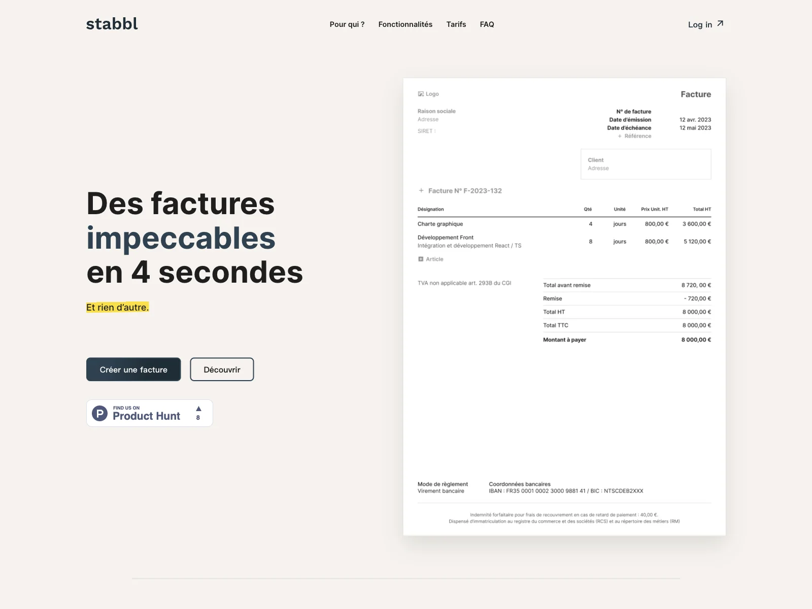 Stabbl: Streamlining Invoicing in 4 Seconds