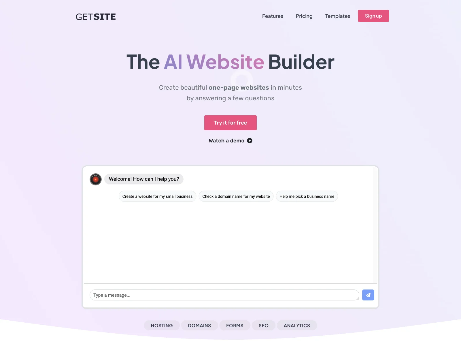 Create a Stunning One-Page Website with GetSite - AI-Powered Simplicity