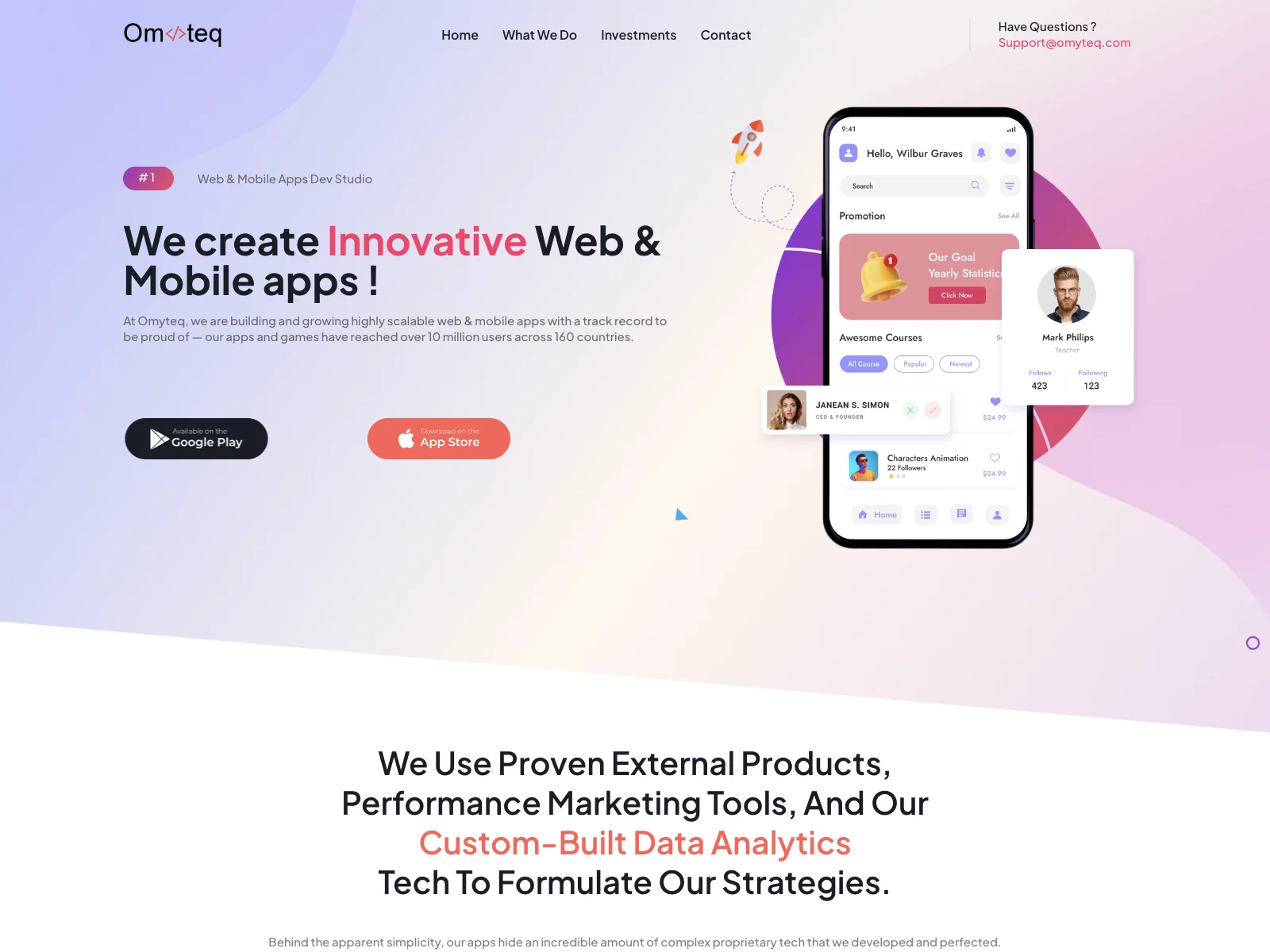 Omyteq: Creating Innovative Web & Mobile Apps