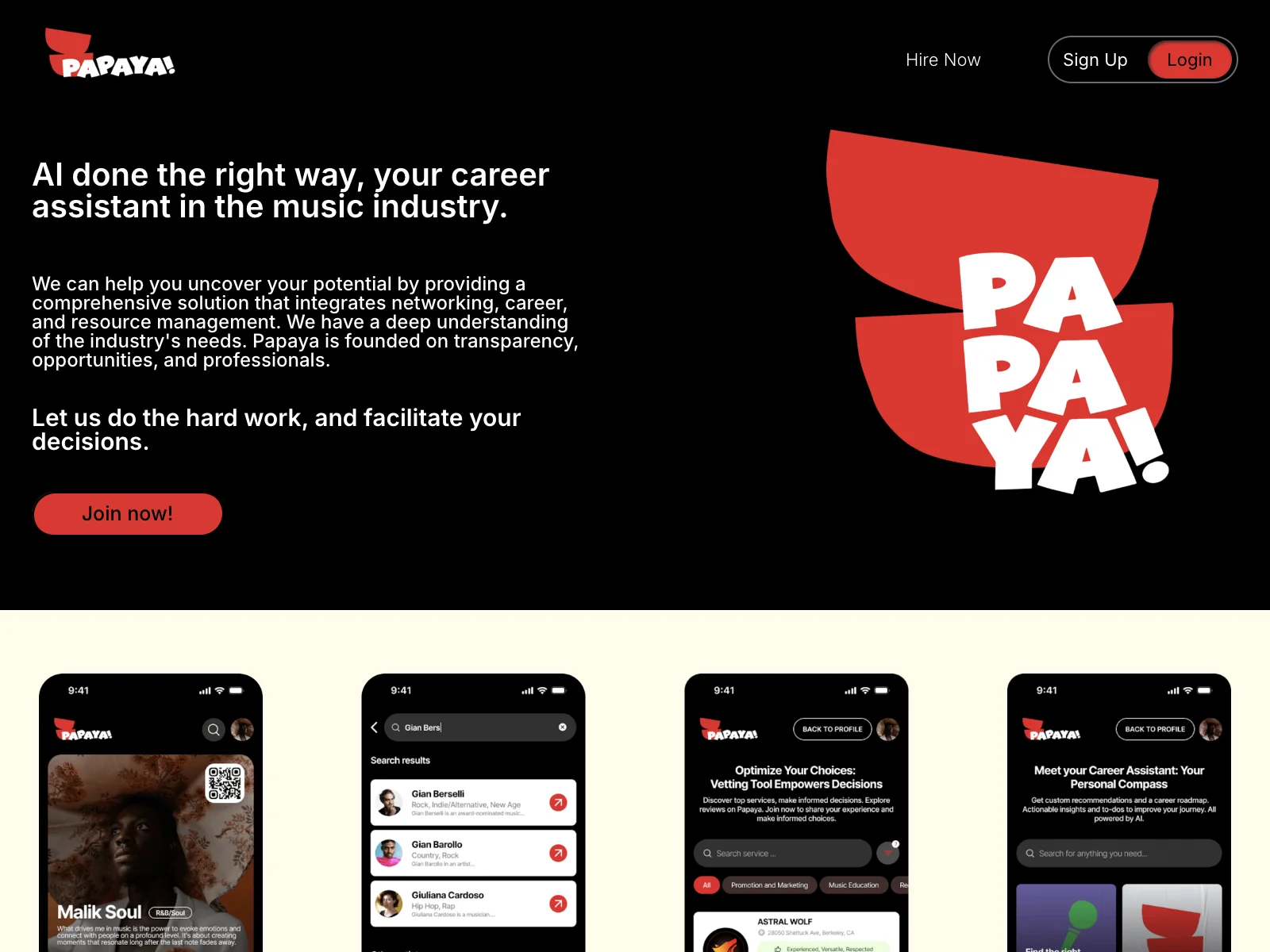 Papaya: Your Ultimate Music Career Assistant