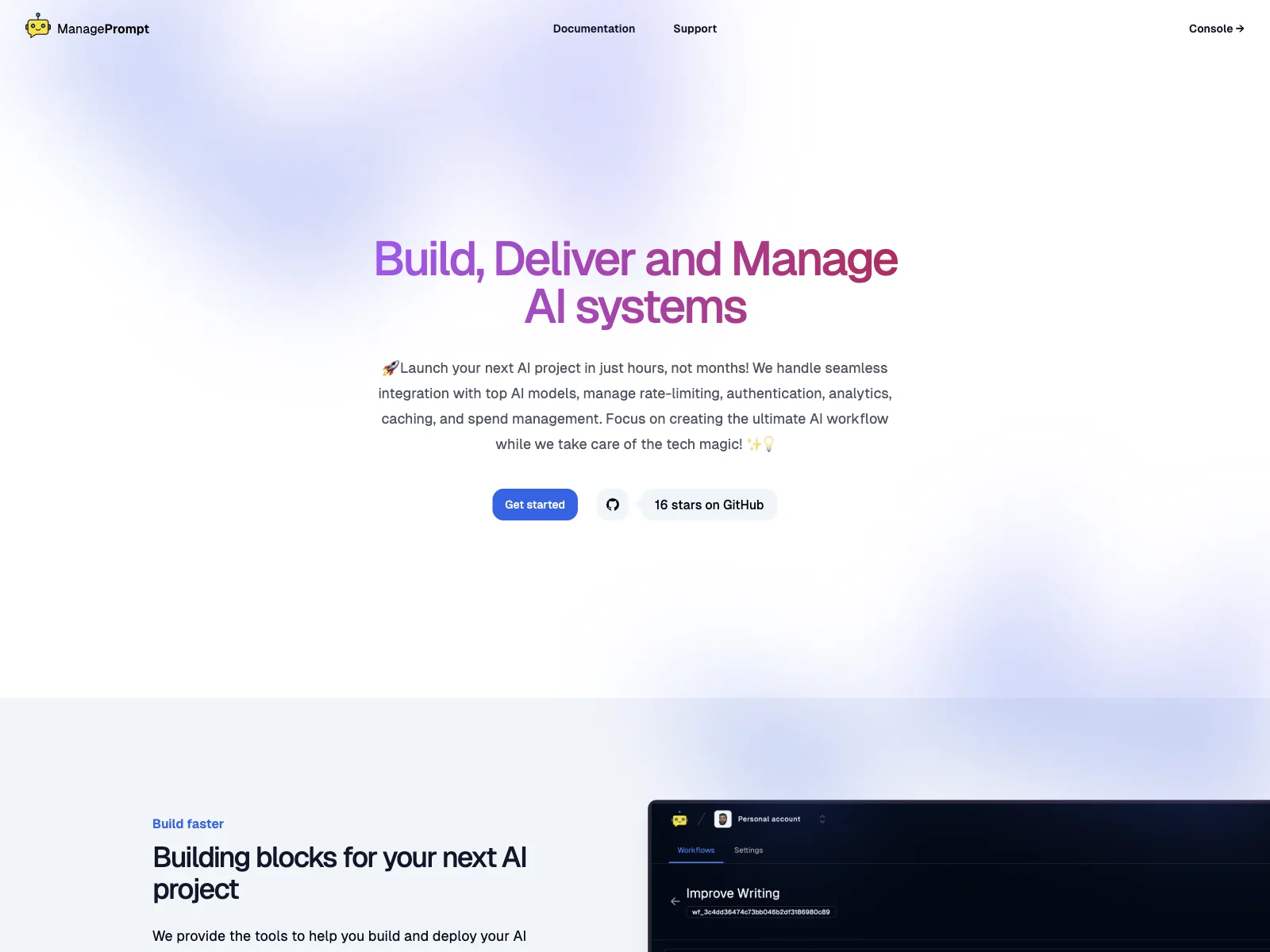 ManagePrompt: Simplifying AI Project Management