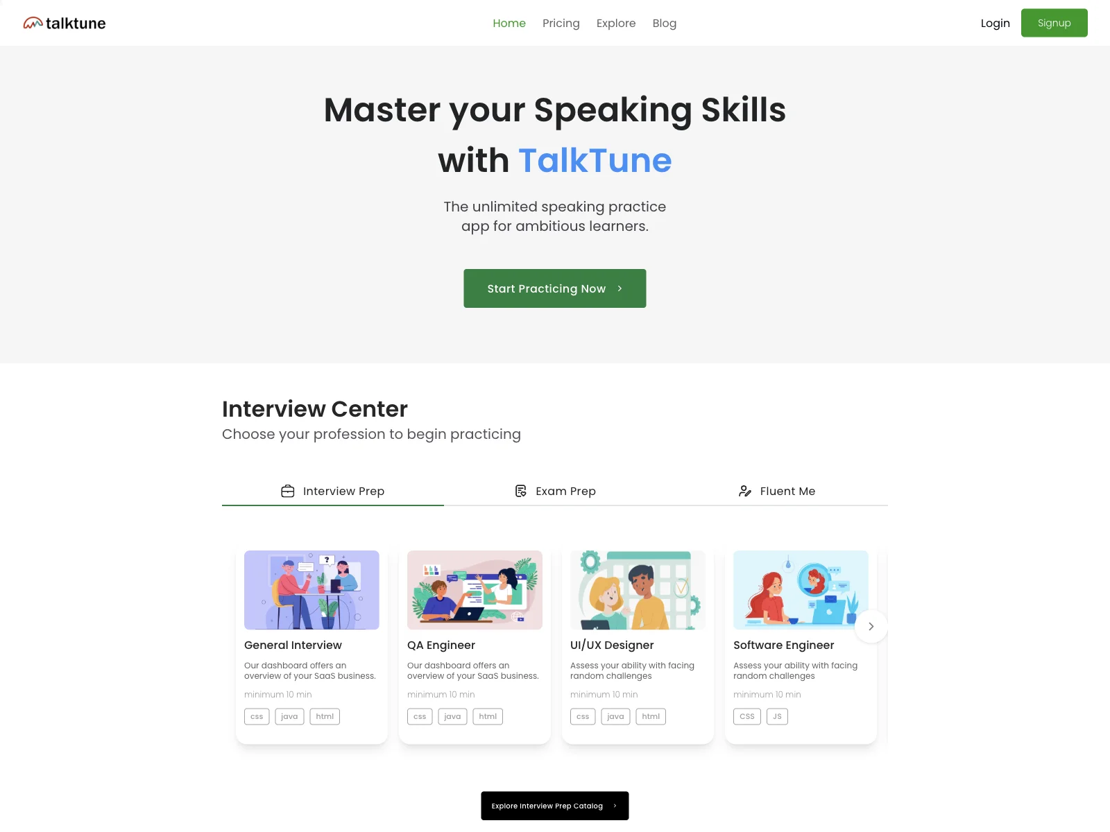 Your Ultimate AI-Powered Interview Coach - TalkTune