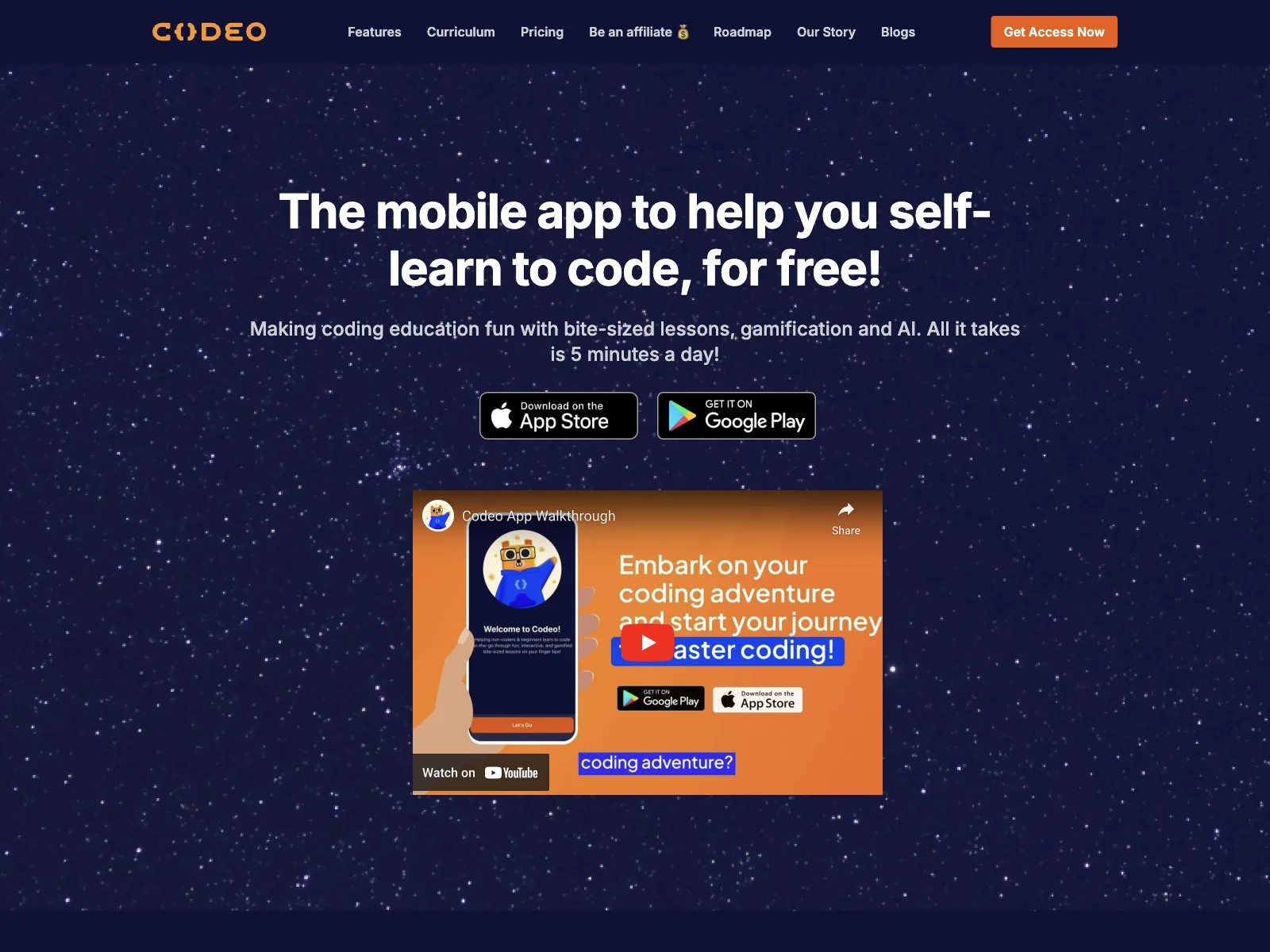 Codeo: Making Coding Learning Fun and Accessible