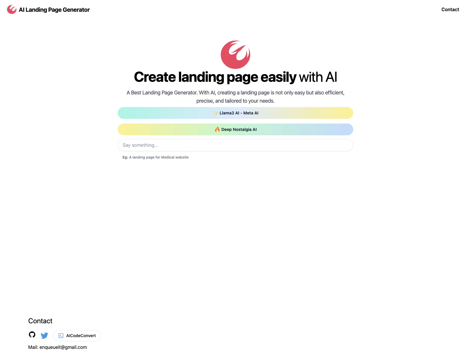 AI Landing Page Generator - Free: Effortless Web Design