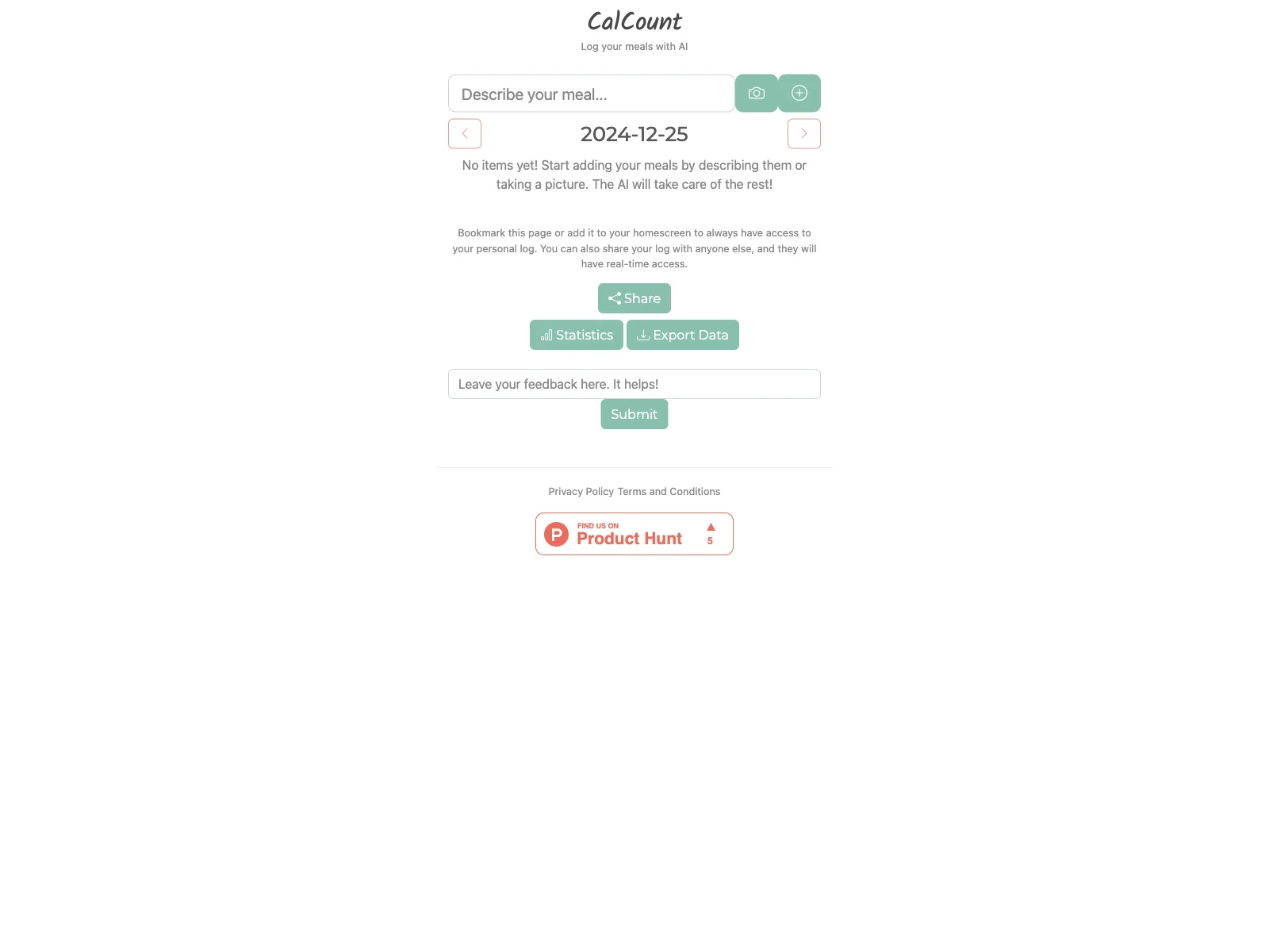 CalCount: Simplify Meal Logging with AI