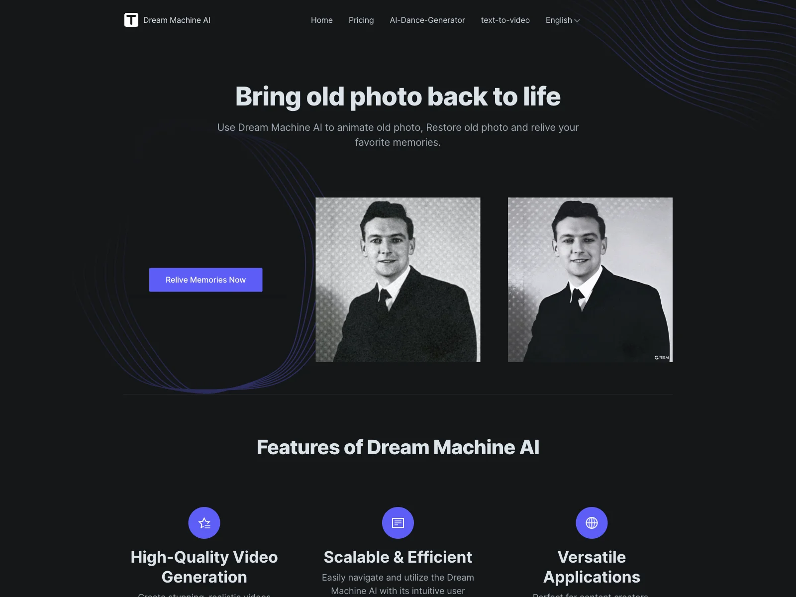 Dream Machine AI - Revive Old Photos with Stunning Videos