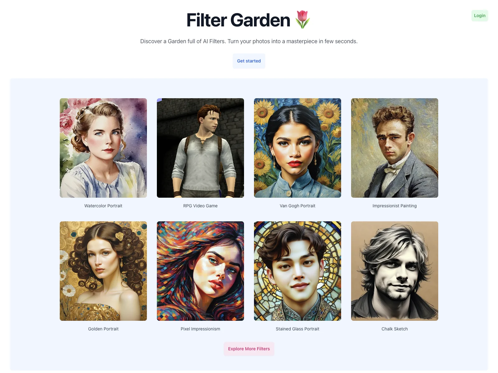 Filter Garden: Transform Photos into Masterpieces with AI