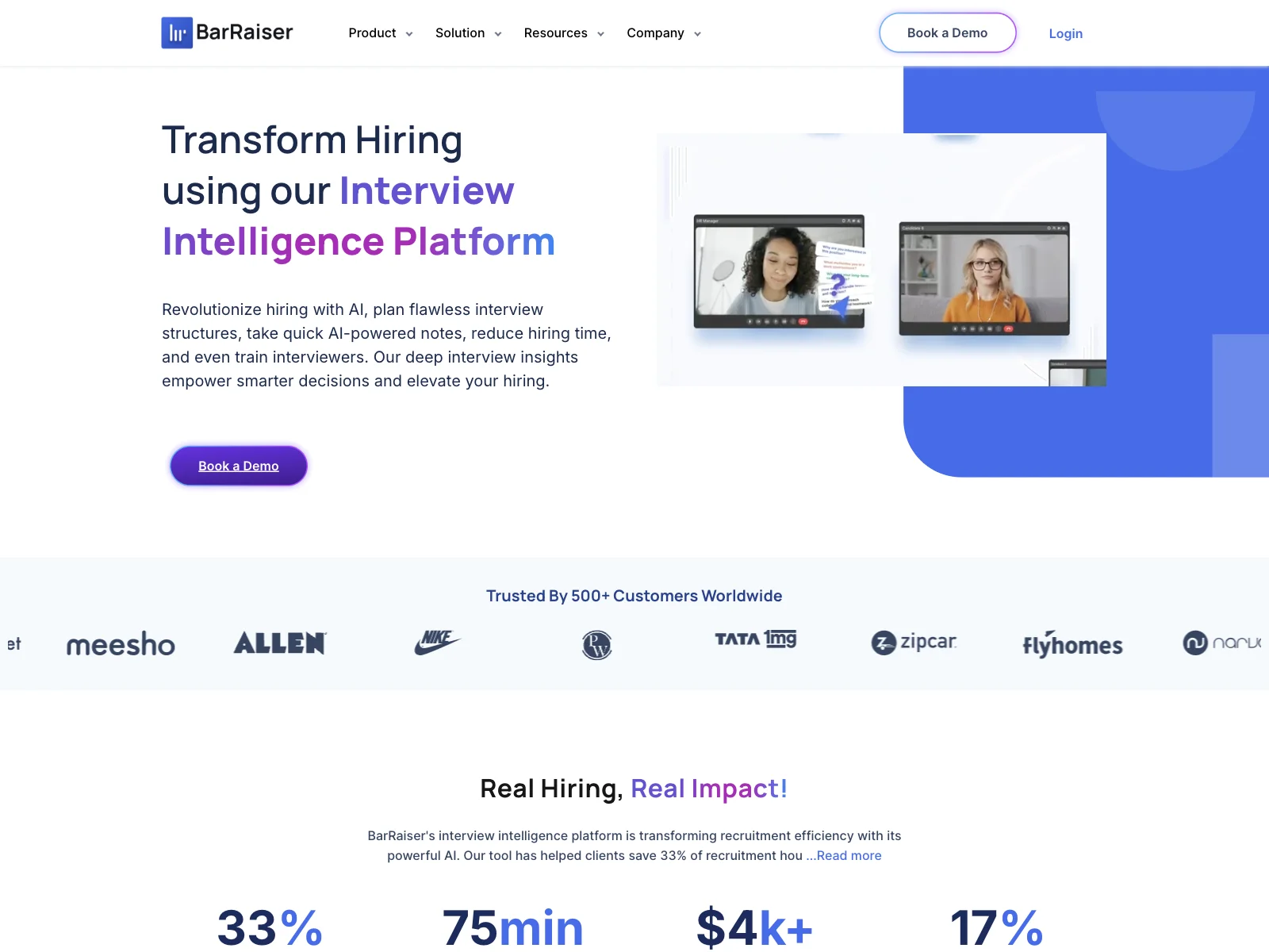 BarRaiser: Revolutionize Hiring with AI-Powered Interview Intelligence