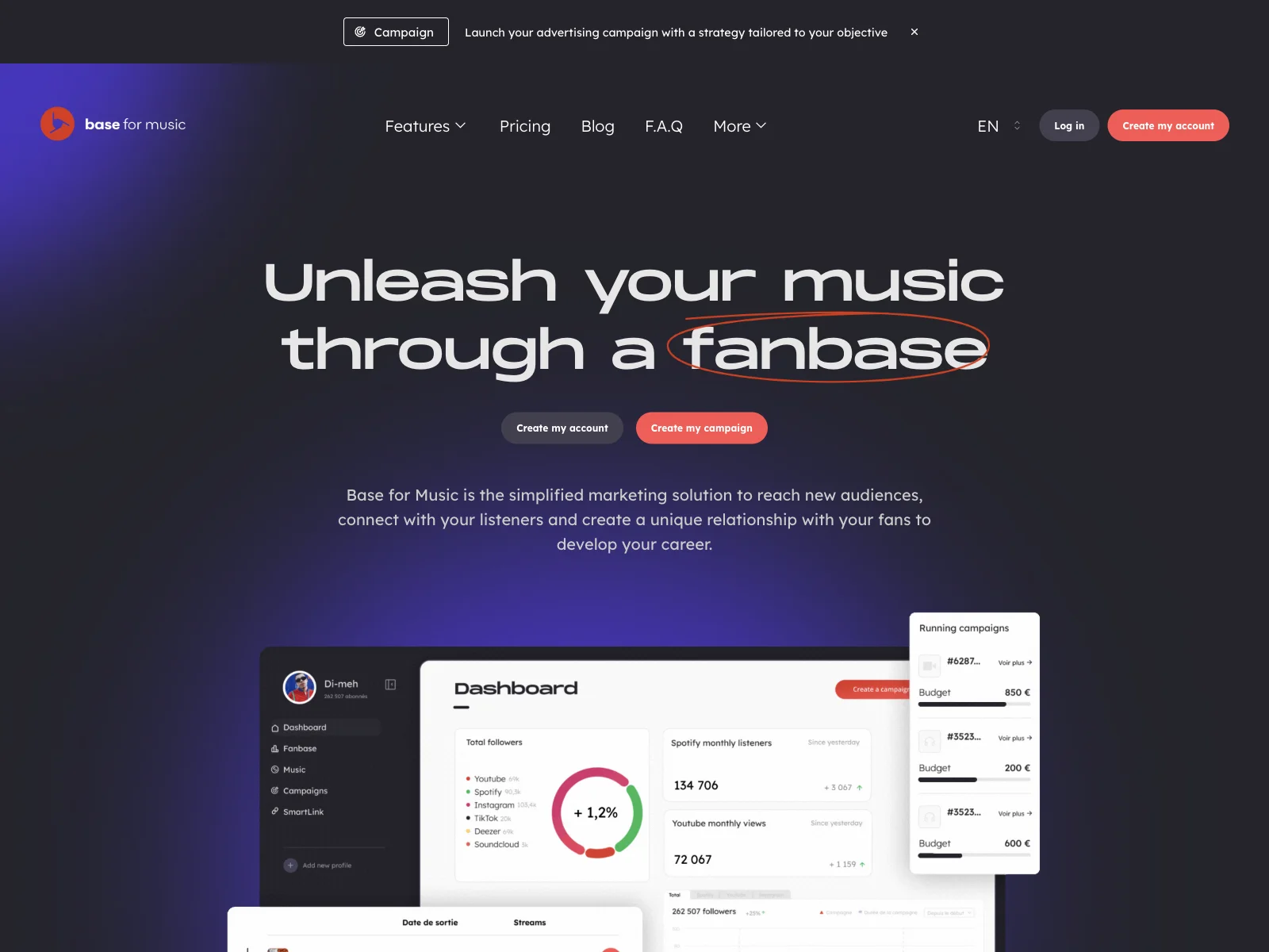 Base for Music: Empowering Musicians with Effective Marketing