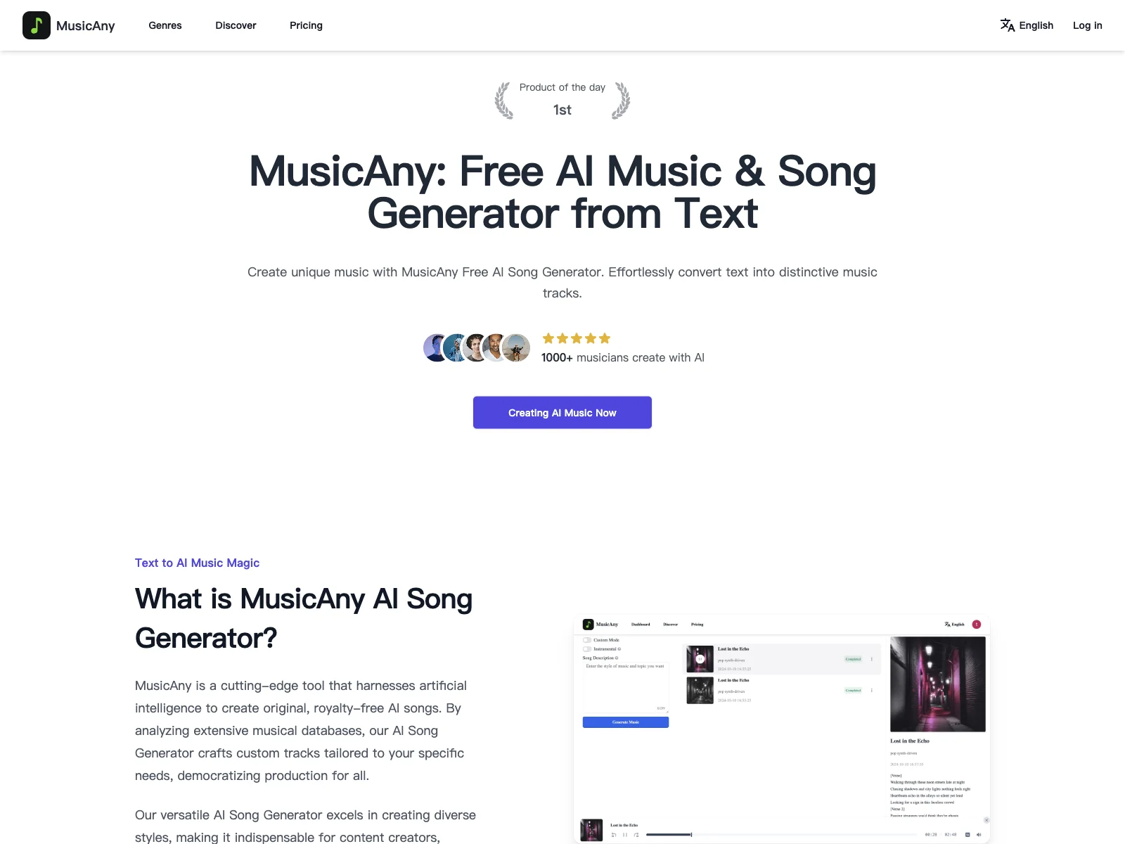 MusicAny: Transform Text into Stunning AI Music