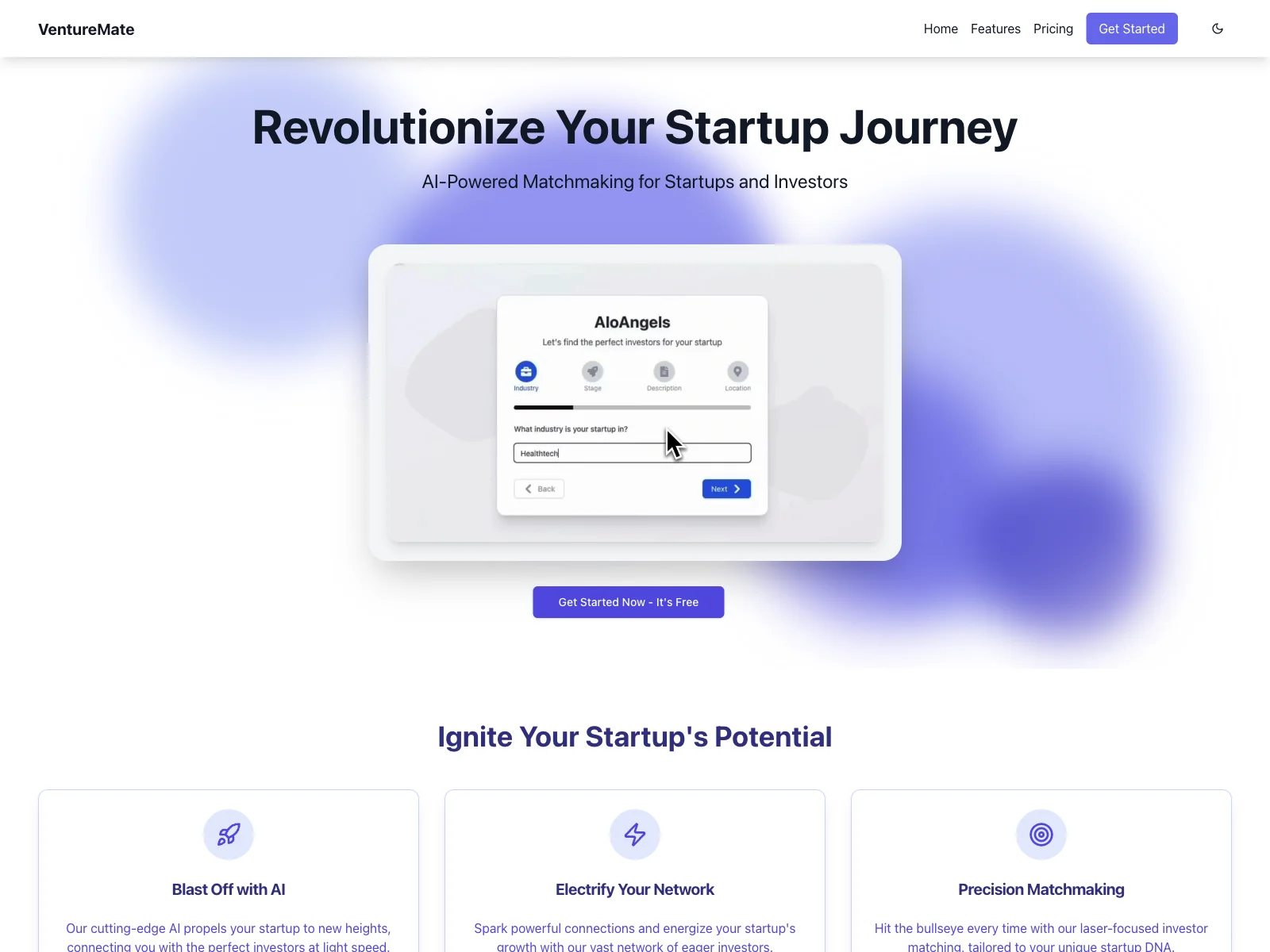 VentureMate: AI-Powered Startup-Investor Matching