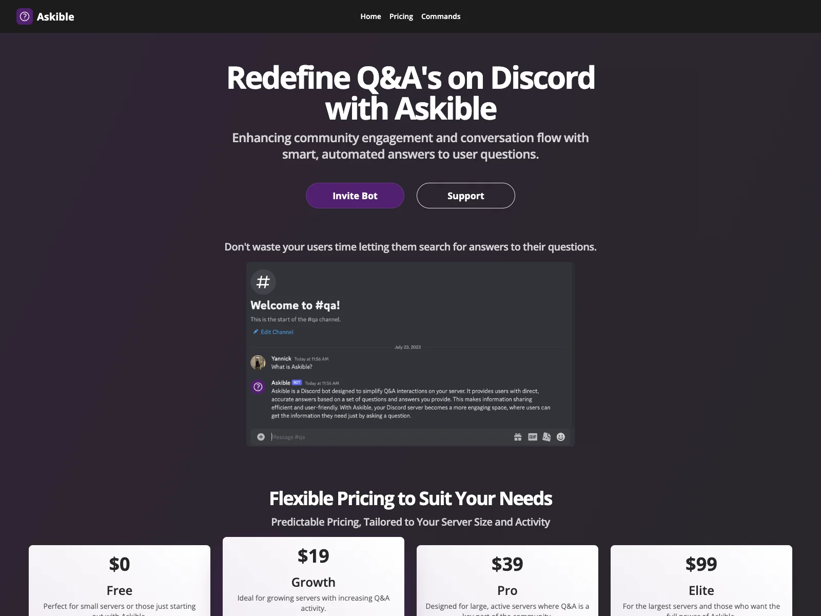 Askible: Enhancing Discord Q&A with AI-Powered Answers