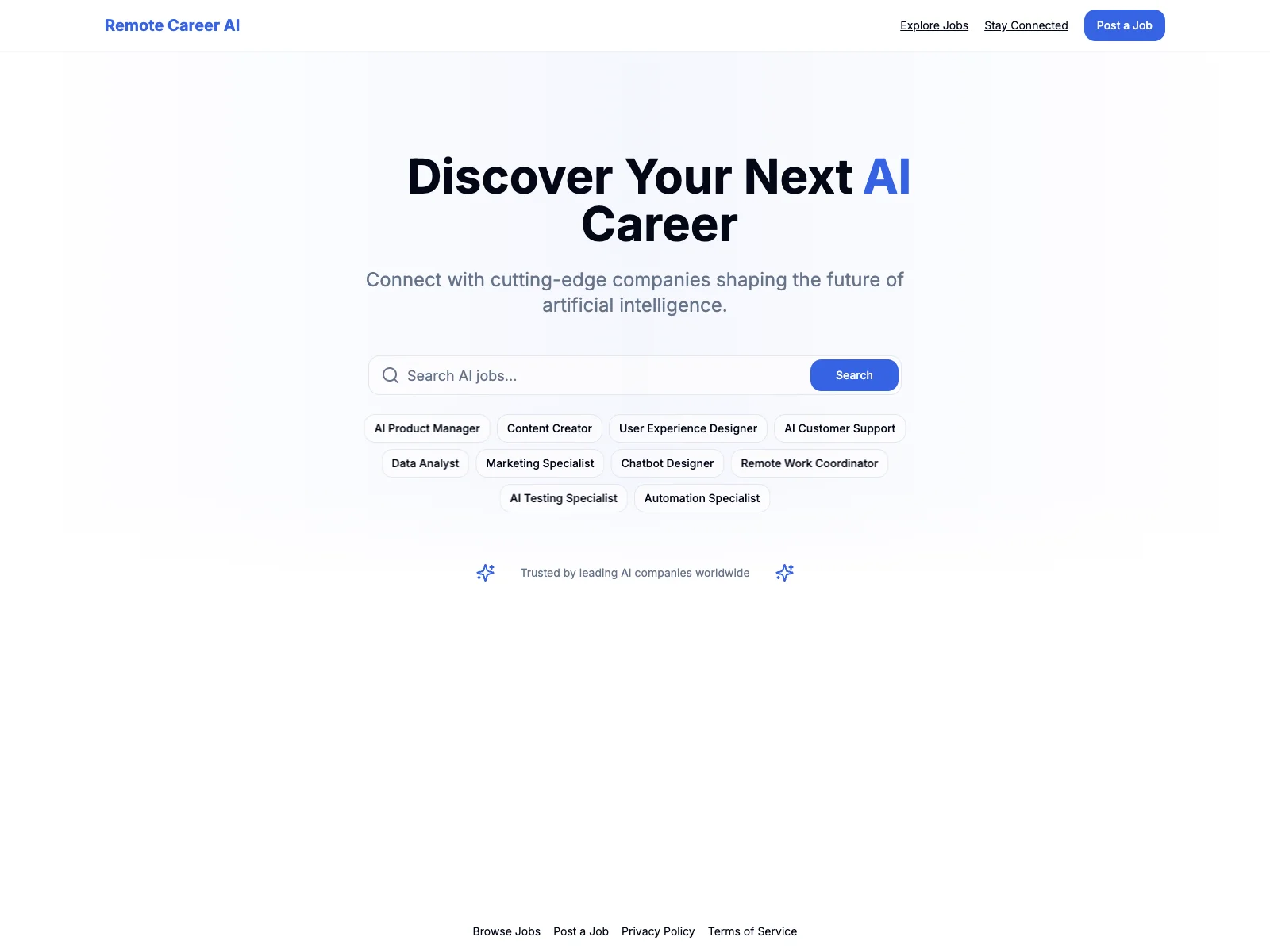 RemoteCareerAI - Connecting You to AI Careers