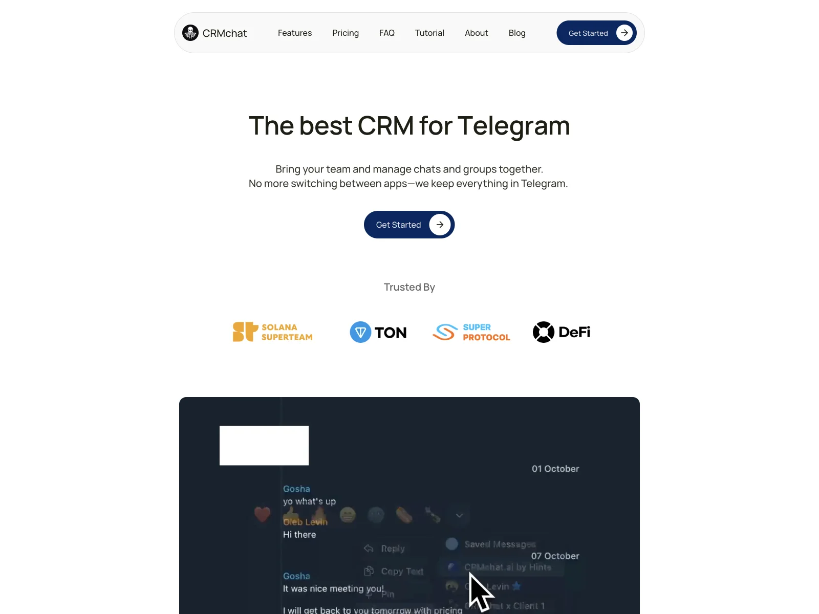 CRMchat: The Ultimate Telegram CRM for Streamlined Workflows