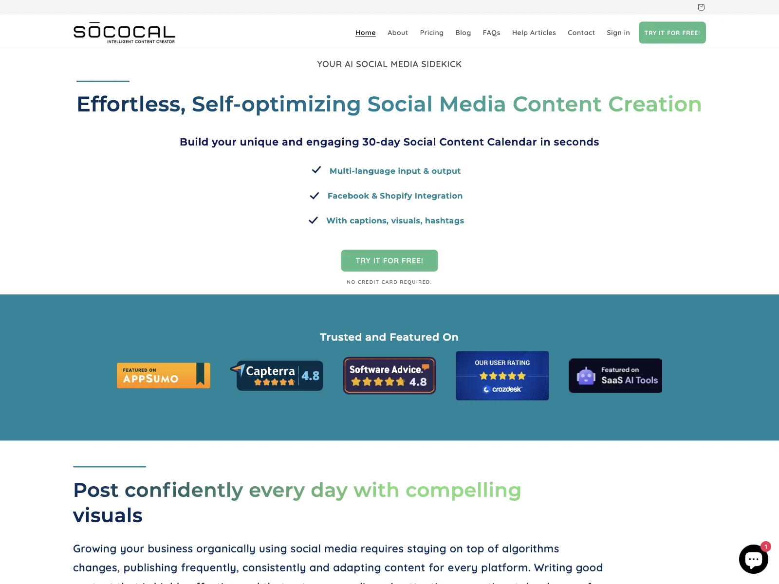 Sococal.ai: Empowering Social Media Success