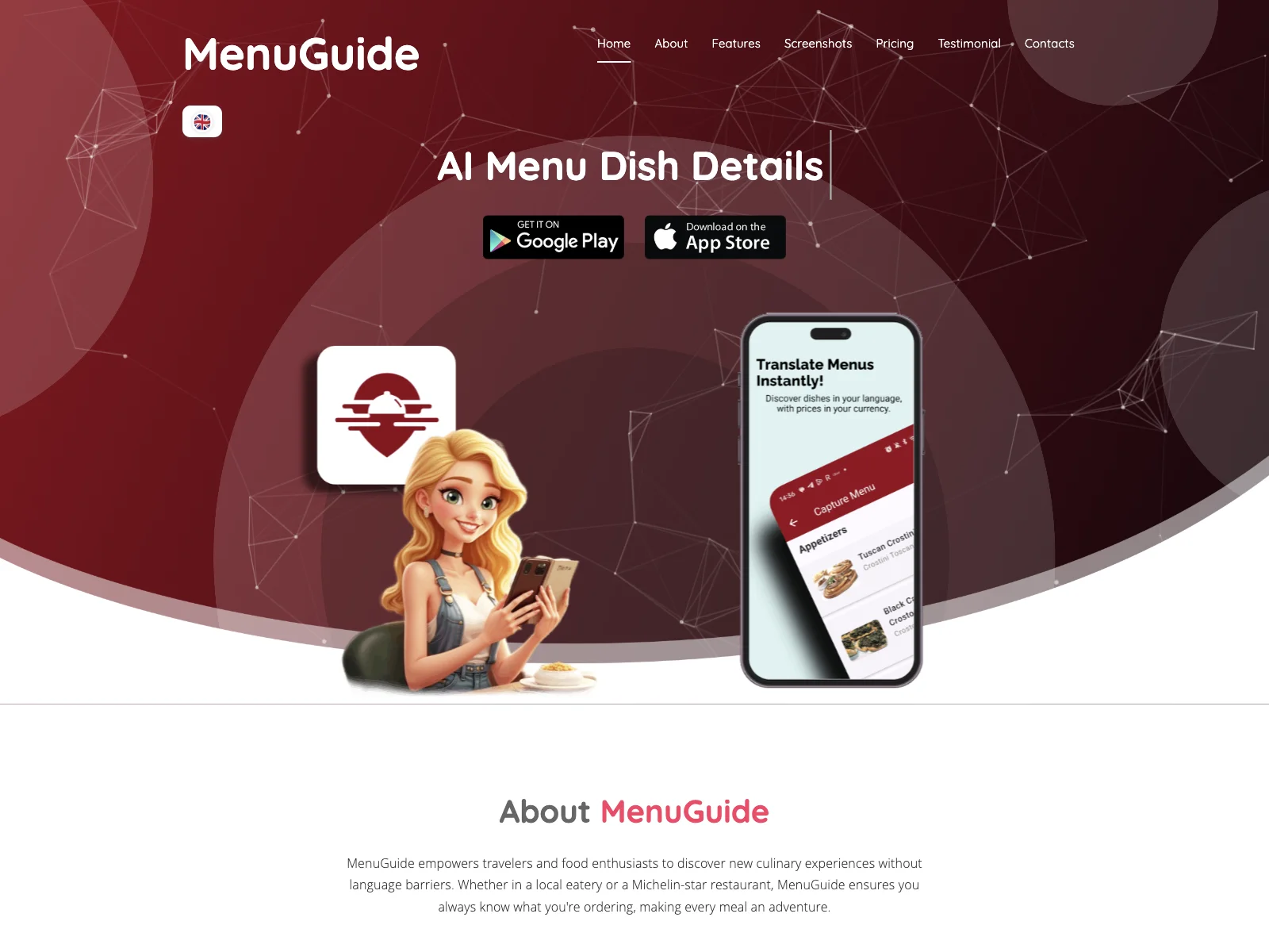 MenuGuide: Unlock Culinary Adventures with AI Translations