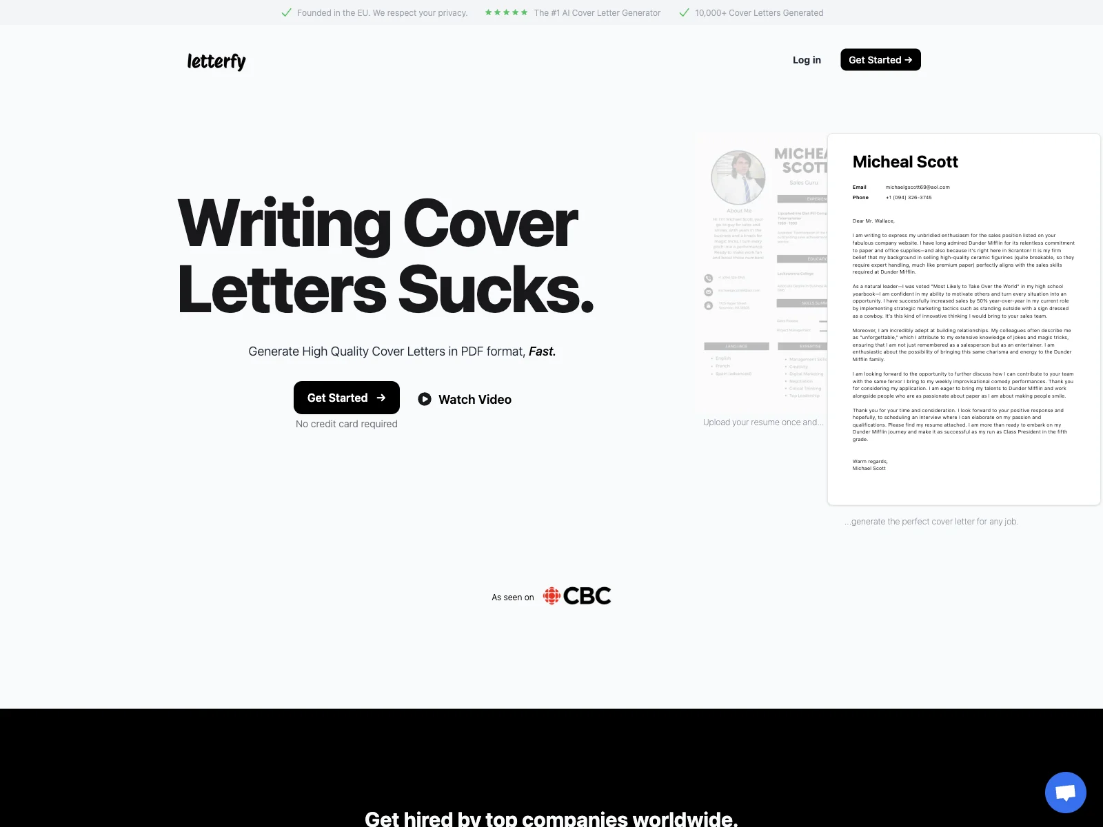 The #1 AI Cover Letter Generator - Letterfy: Simplify Your Job Search