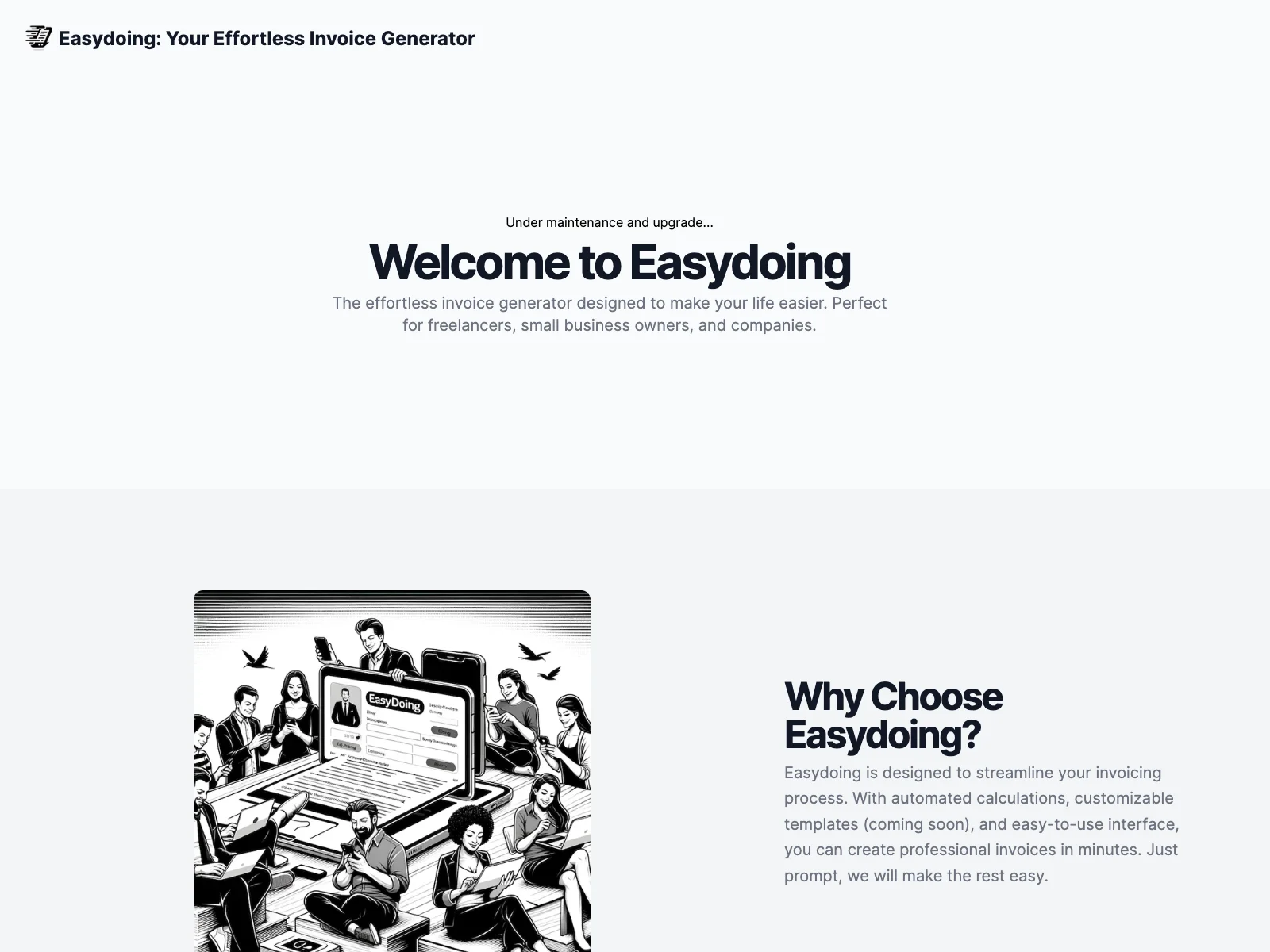 Easydoing: Streamlining Invoice Generation for Business Success