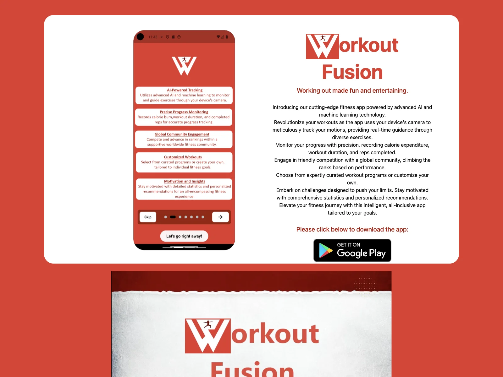 Workout Fusion: Revolutionize Your Fitness with AI