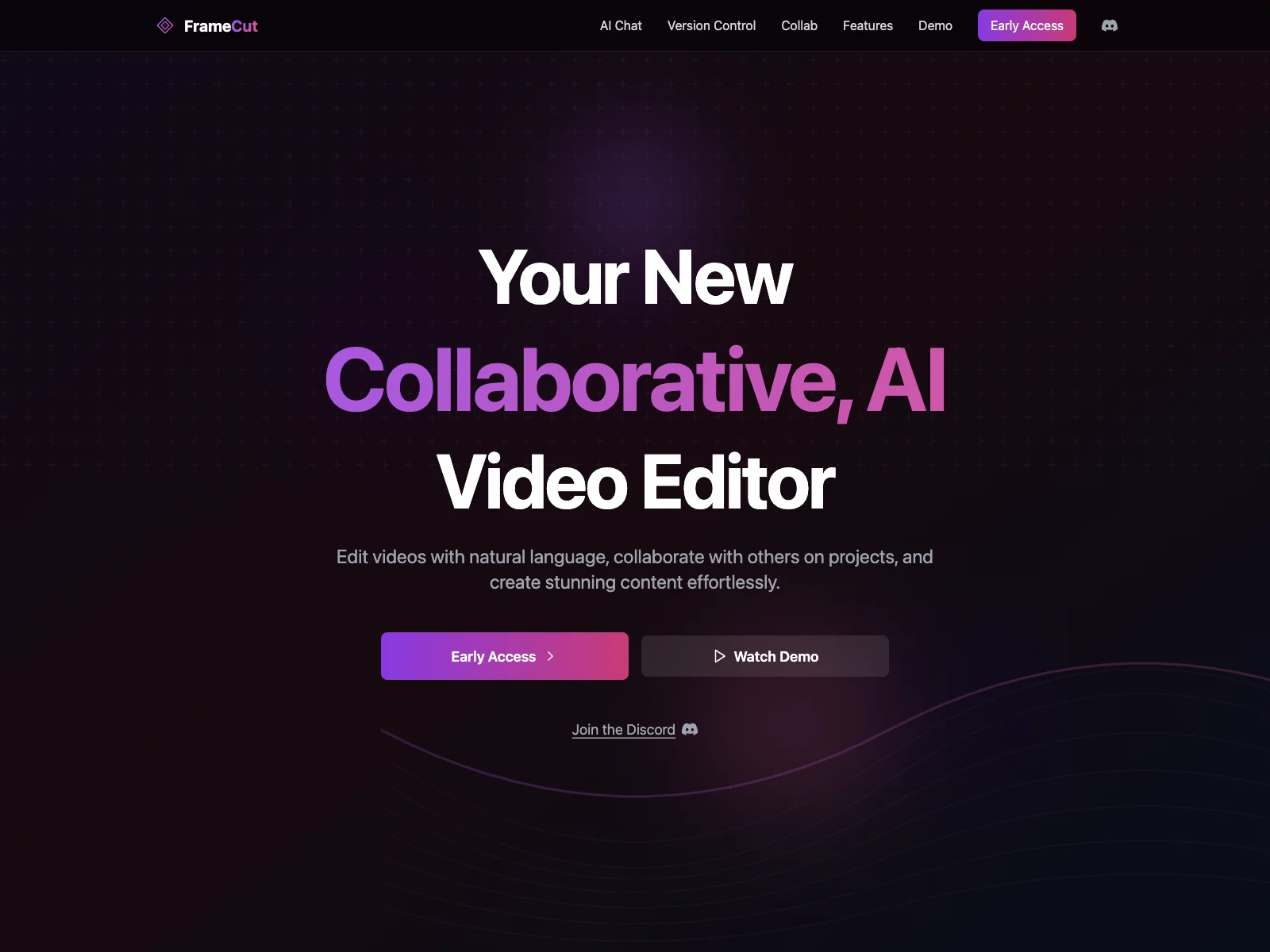 FrameCut: Revolutionize Video Editing with AI & Collaboration