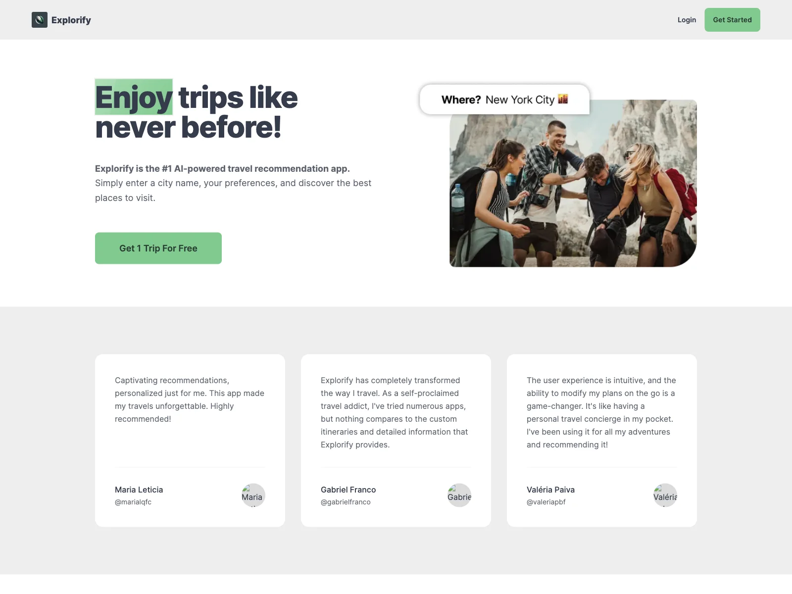 Explorify: Unleash Personalized Travel Recommendations