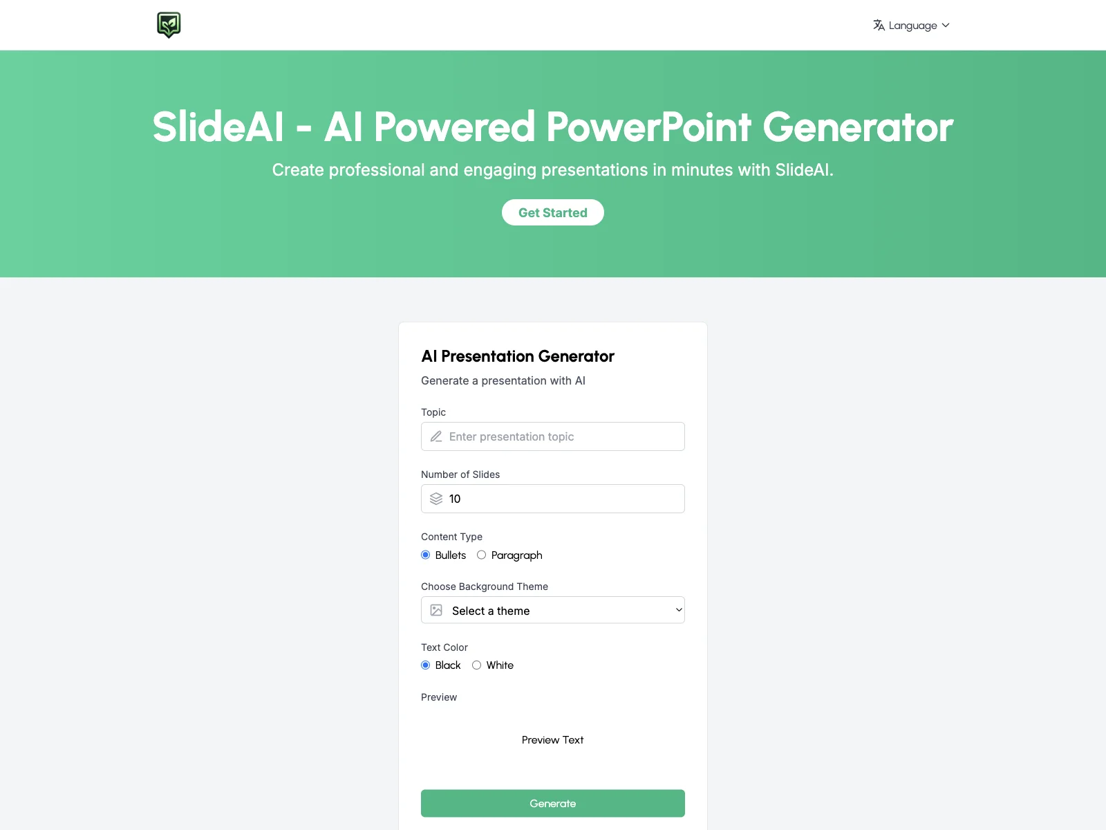 SlideAI: Effortlessly Create Stunning Presentations with AI