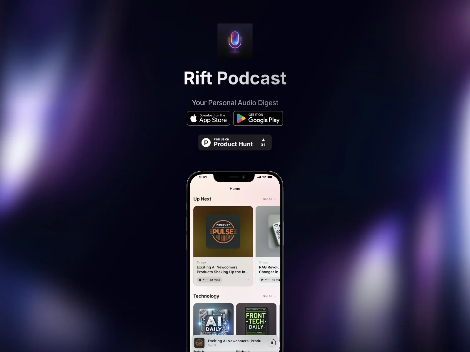 Rift Podcast: Unparalleled AI-Curated Audio Insights