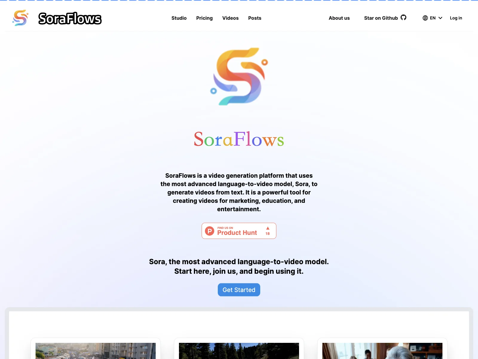 SoraFlows - Transform Your Ideas into Stunning Videos