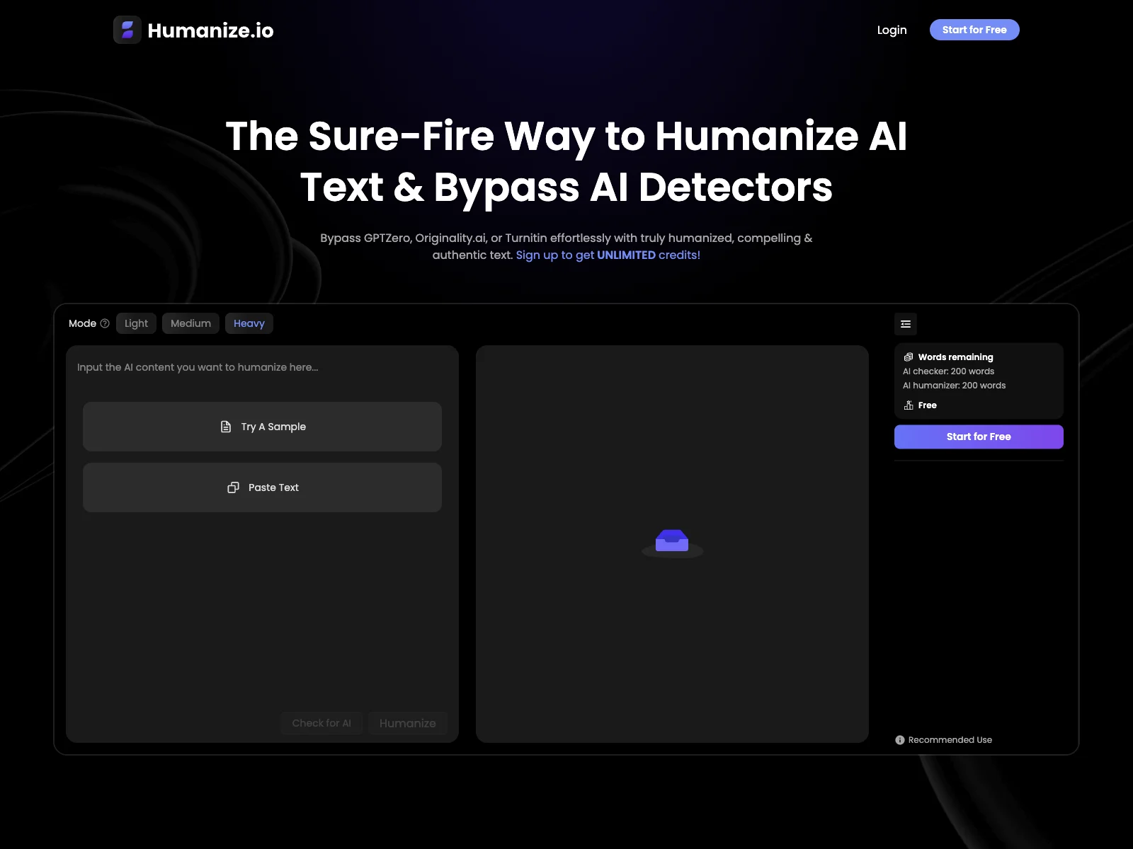 Humanize.io - Transform AI Text into Engaging Content