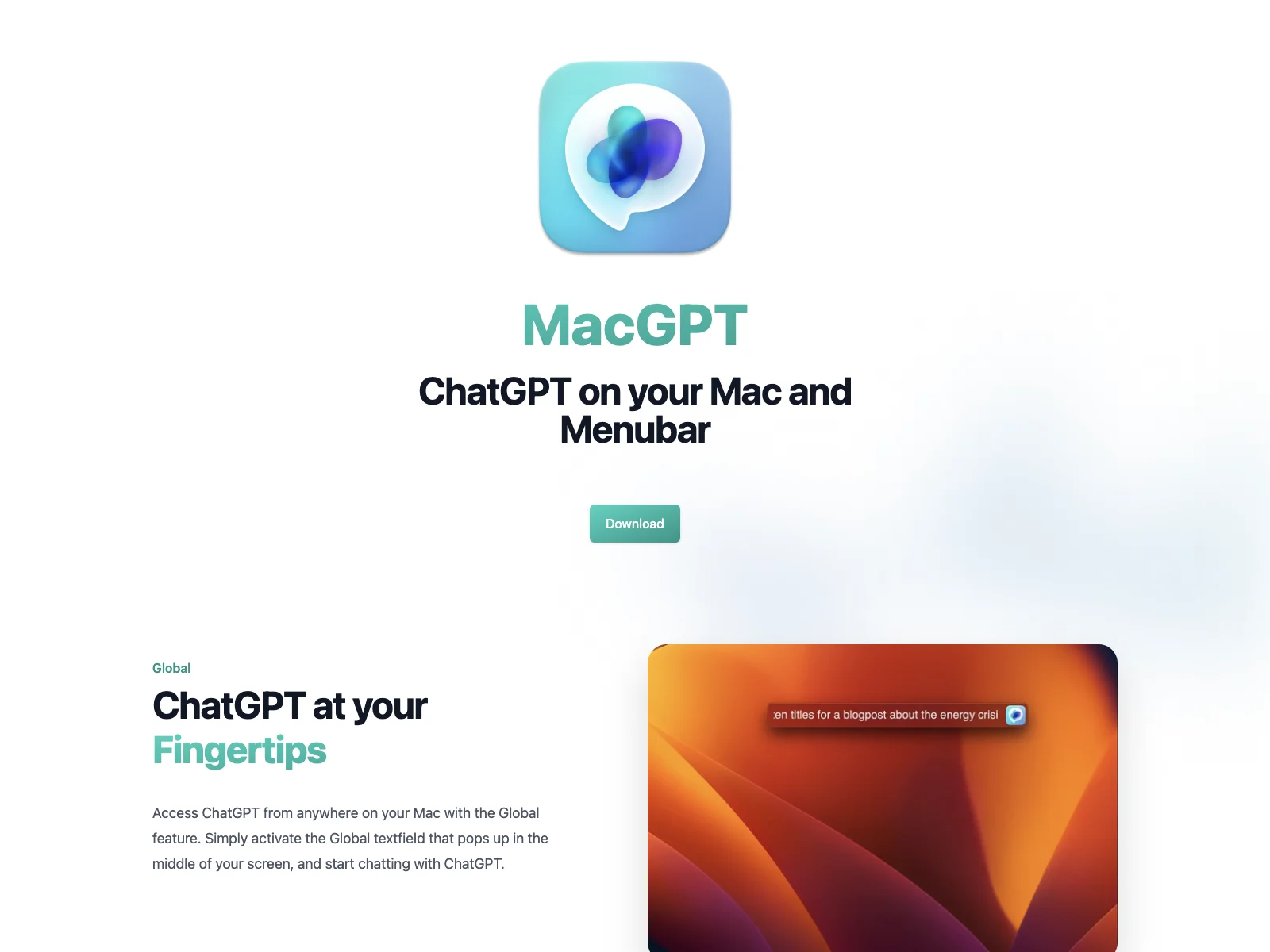 MacGPT - Unleashing ChatGPT's Potential on Your Mac