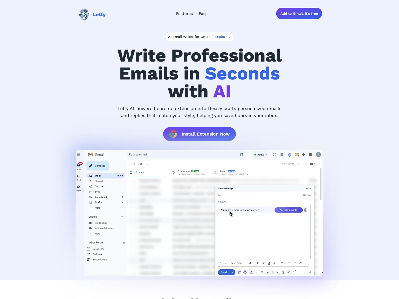 Letty: The Best Email Writer AI for Fast, Professional Emails