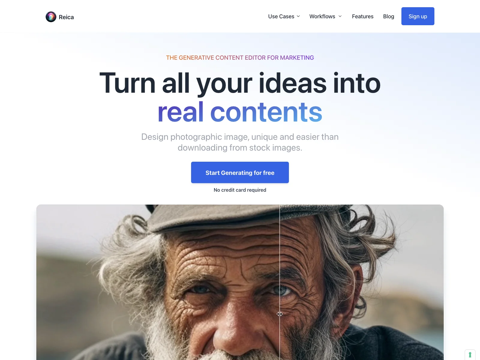 Reica: Transform Your Ideas into Stunning Marketing Photos