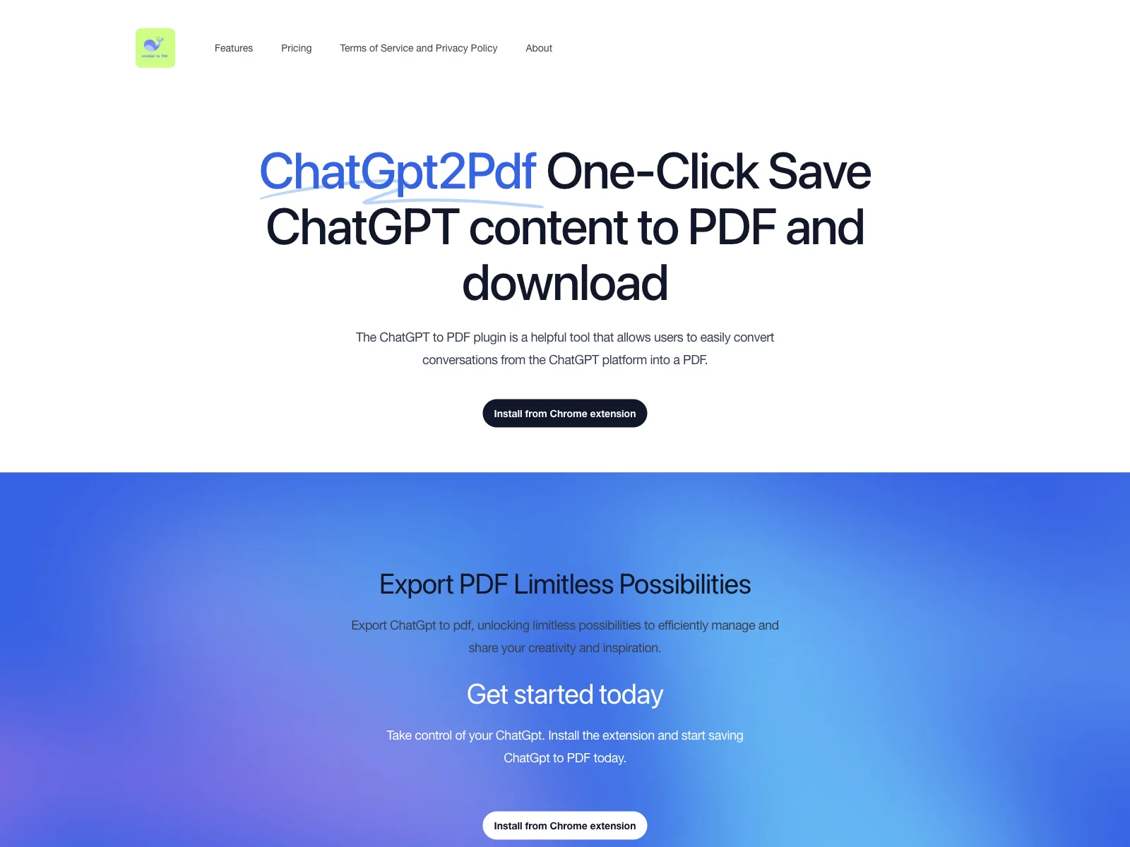 ChatPDF: Effortlessly Save ChatGPT Content to PDF