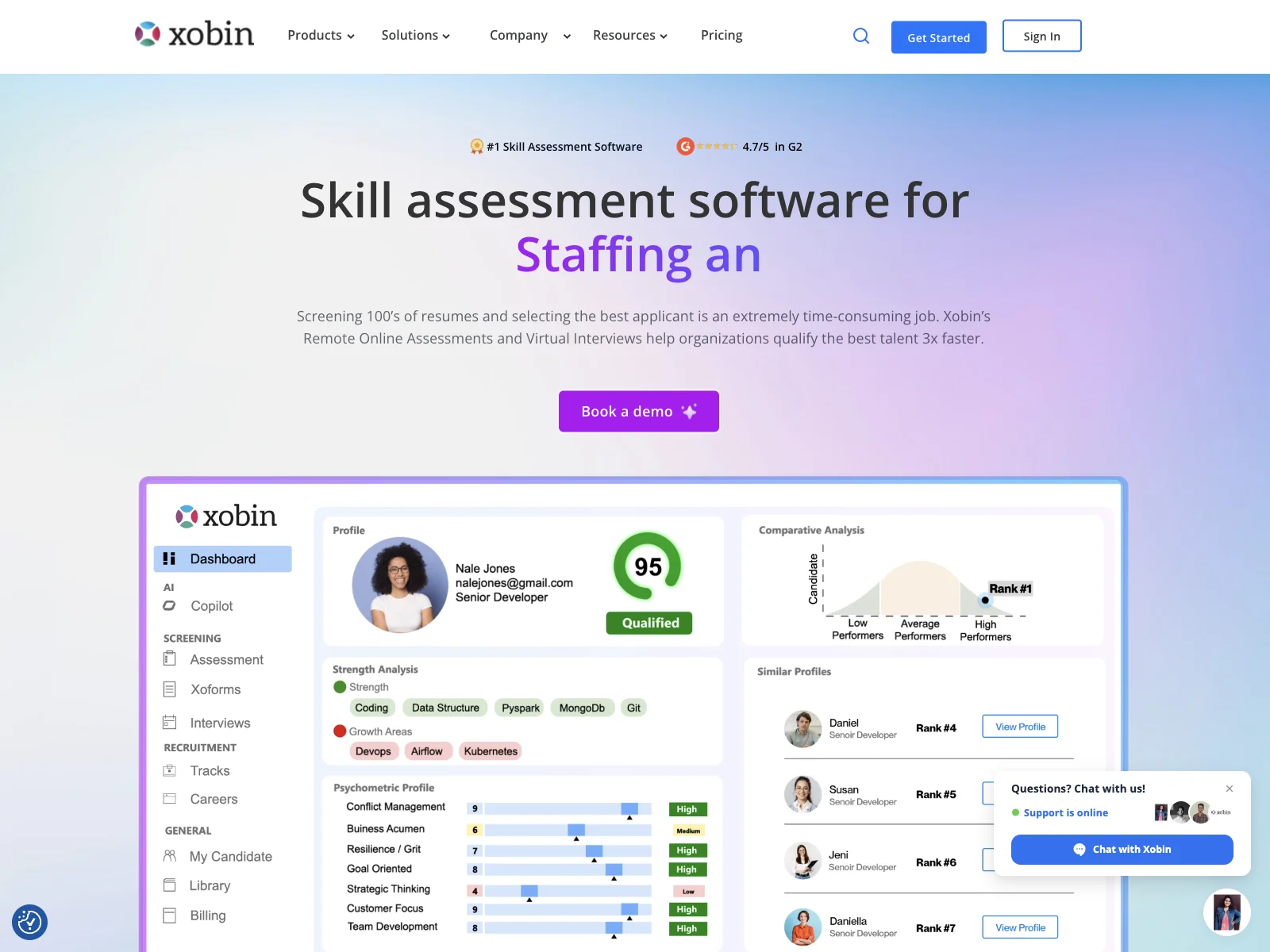 Xobin: Streamlining Hiring with Advanced Skill Assessments