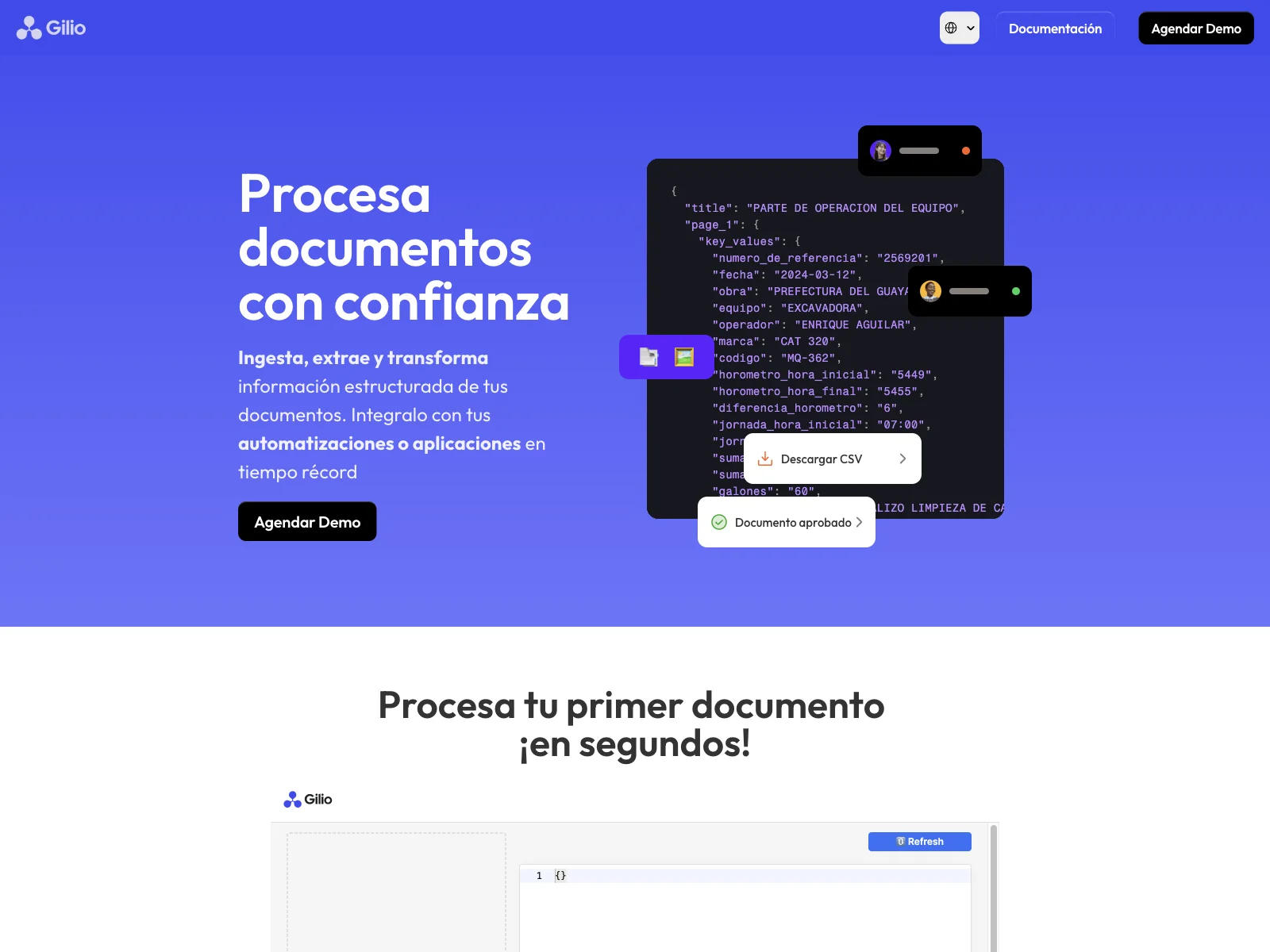 Gilio: Extract Precise Data from Your Documents