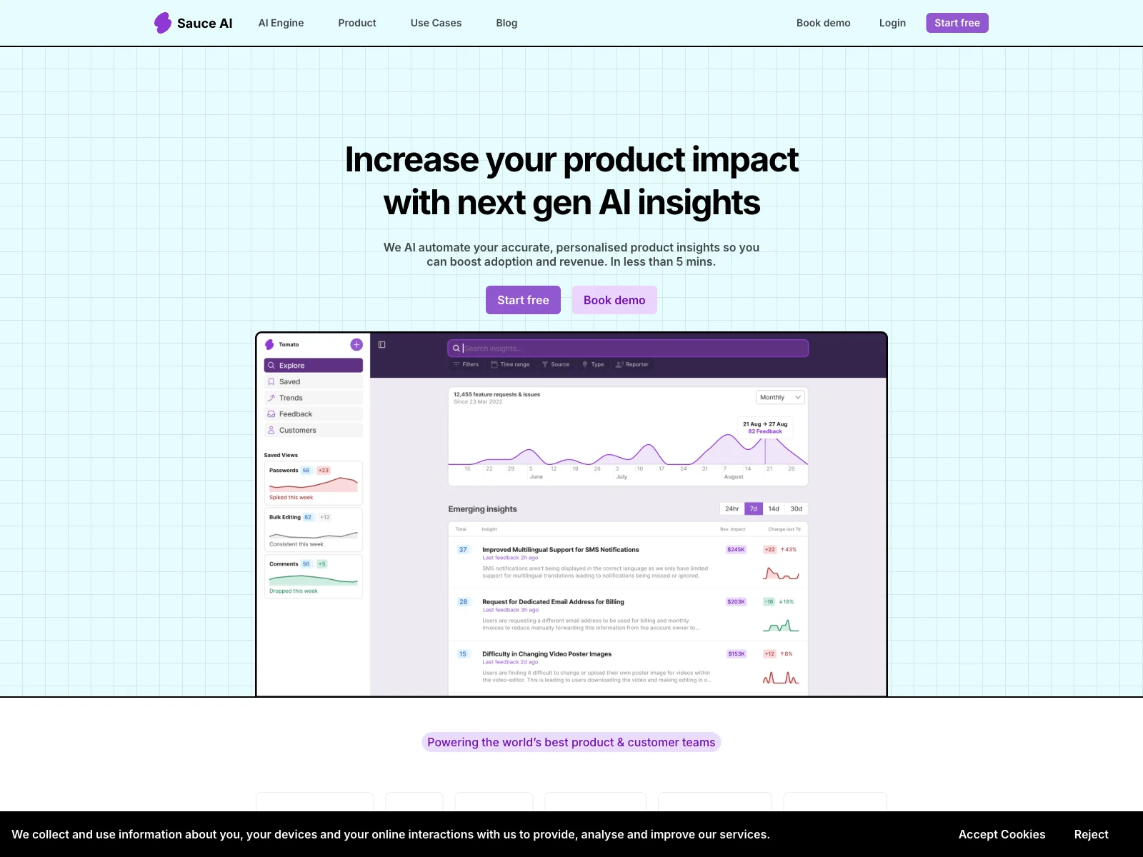 Sauce AI: Boost Your Product Impact with Next Gen AI Insights