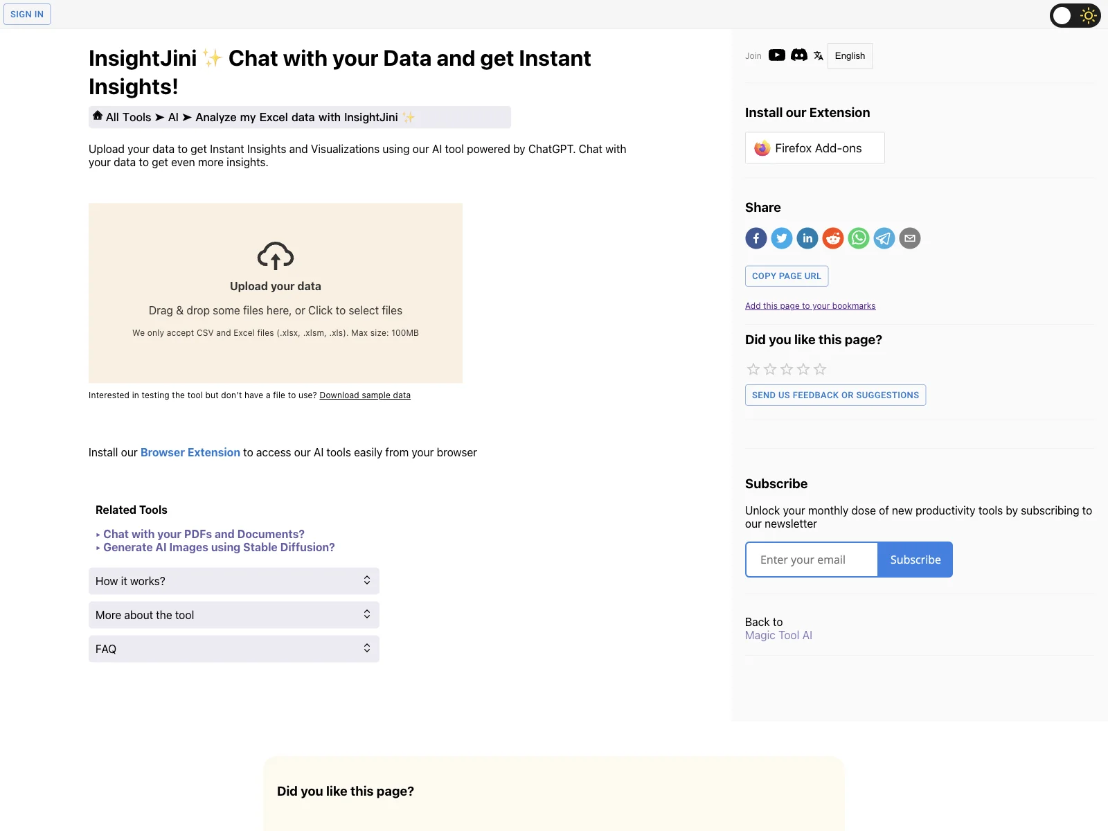 InsightJini: Unleash Instant Insights with AI-Powered Data Analysis