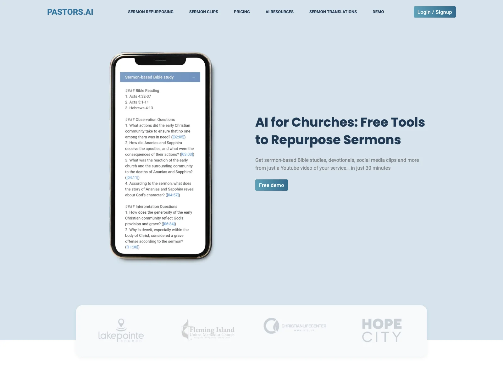 PASTORS.AI - 教会向けの革新的 AI ツール