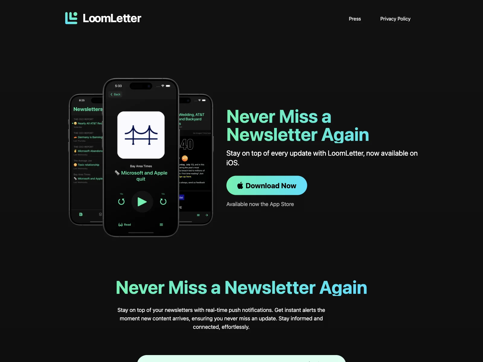 LoomLetter - Stay Updated with AI-Powered Newsletters