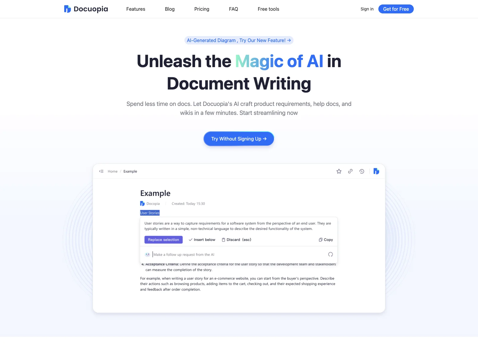 Docuopia: AI-Powered Document Writing for Time Savings and Quality Content