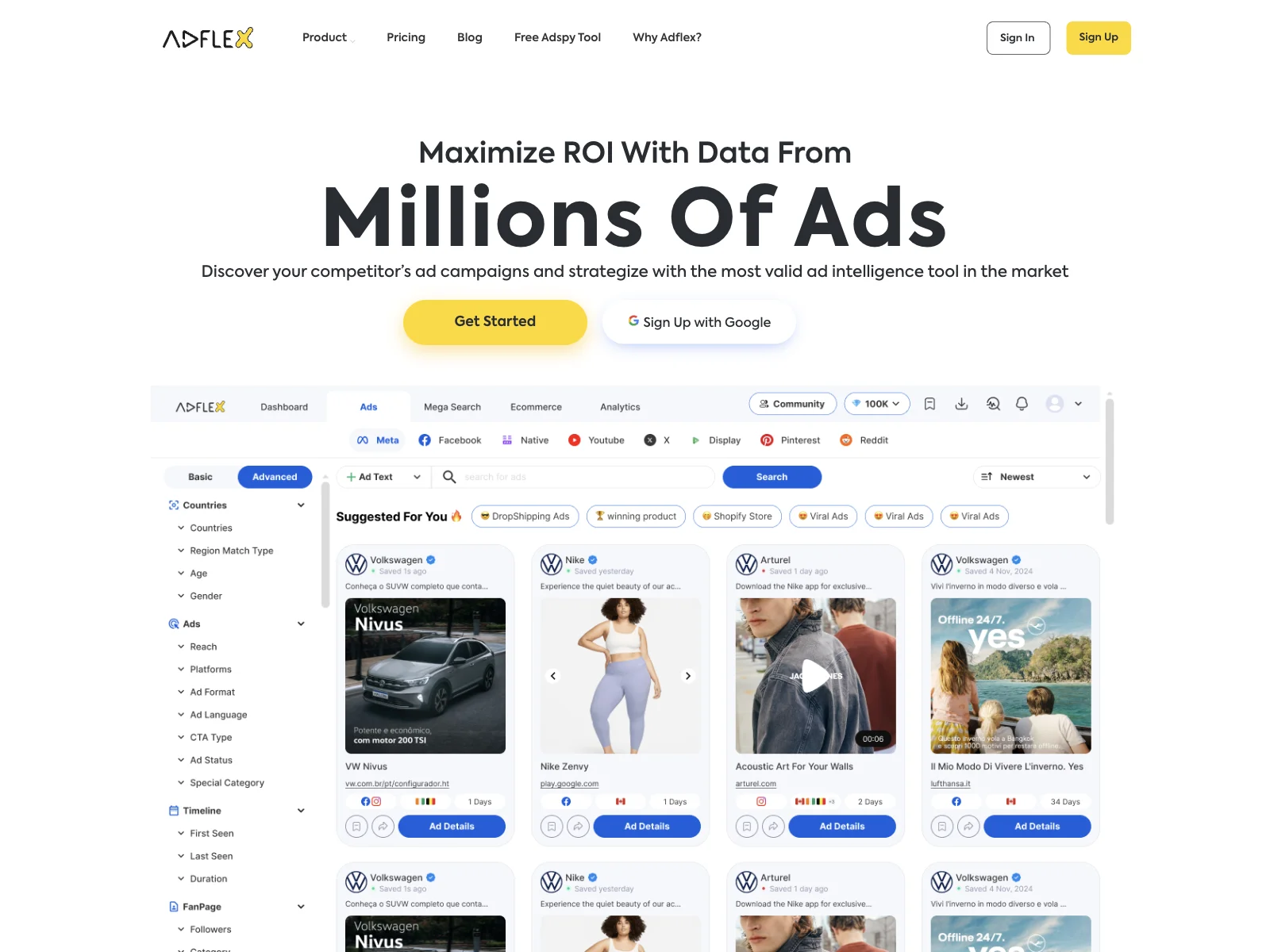 Unleash Ad Insights with AdFlex - The Premier Ads Spy Tool