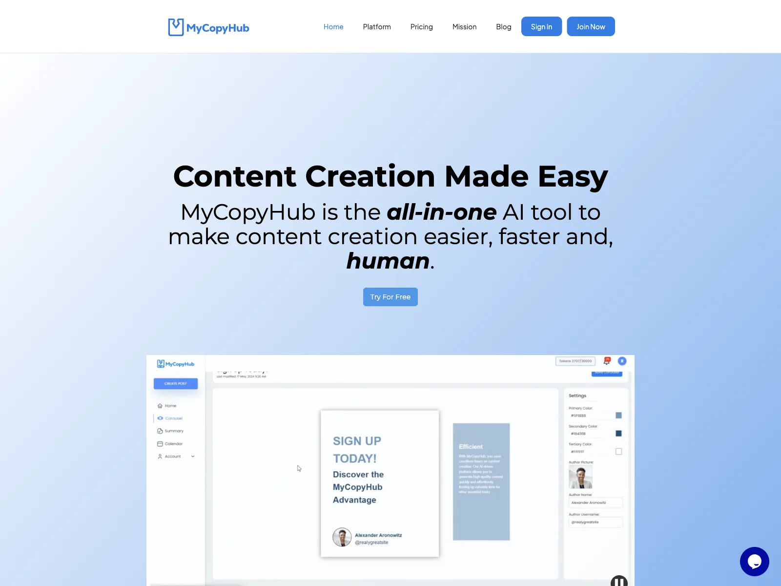 MyCopyHub - AI-Powered Content Creation for Success