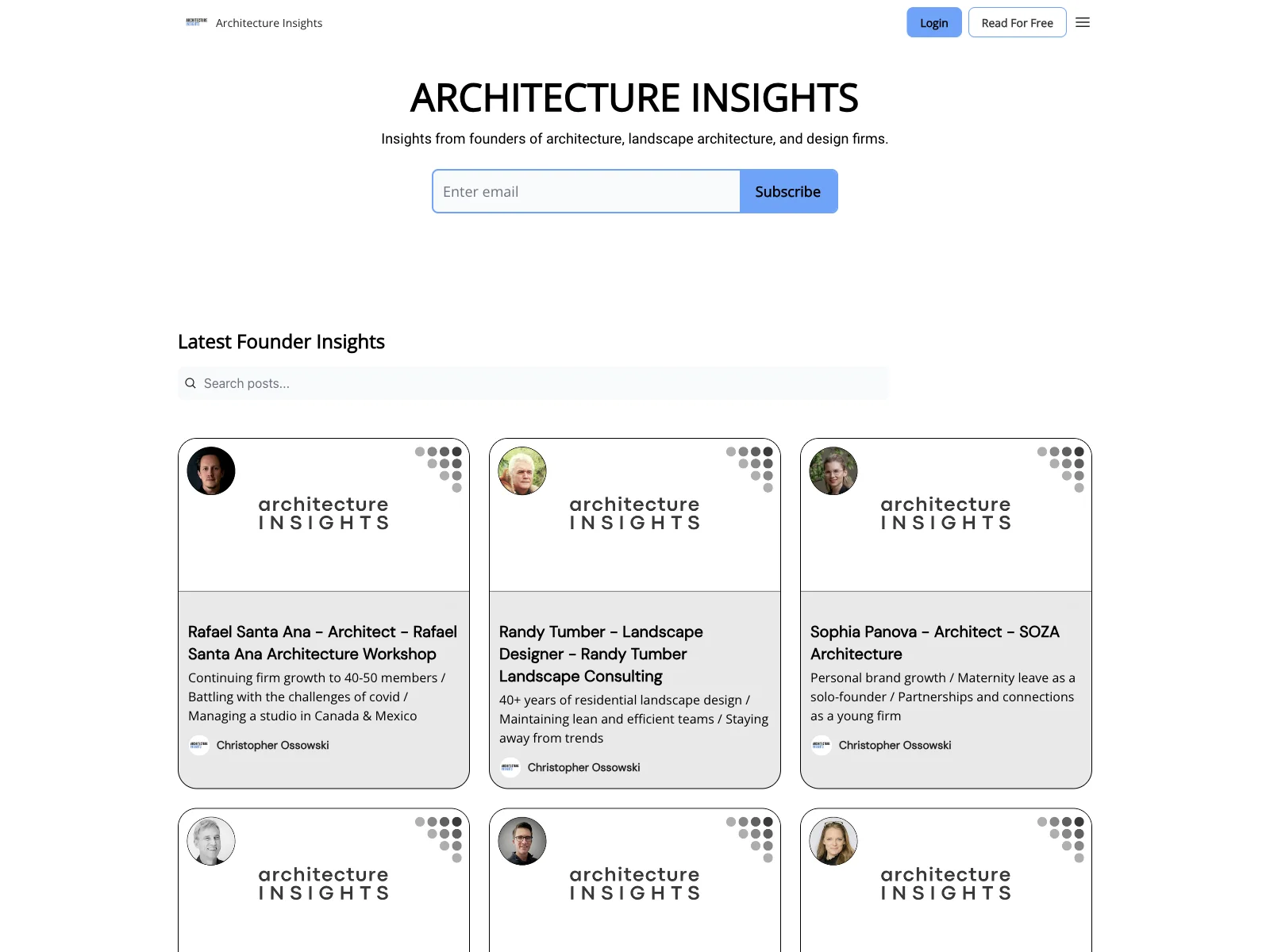 Architecture Insights: Unveiling Founders' Wisdom